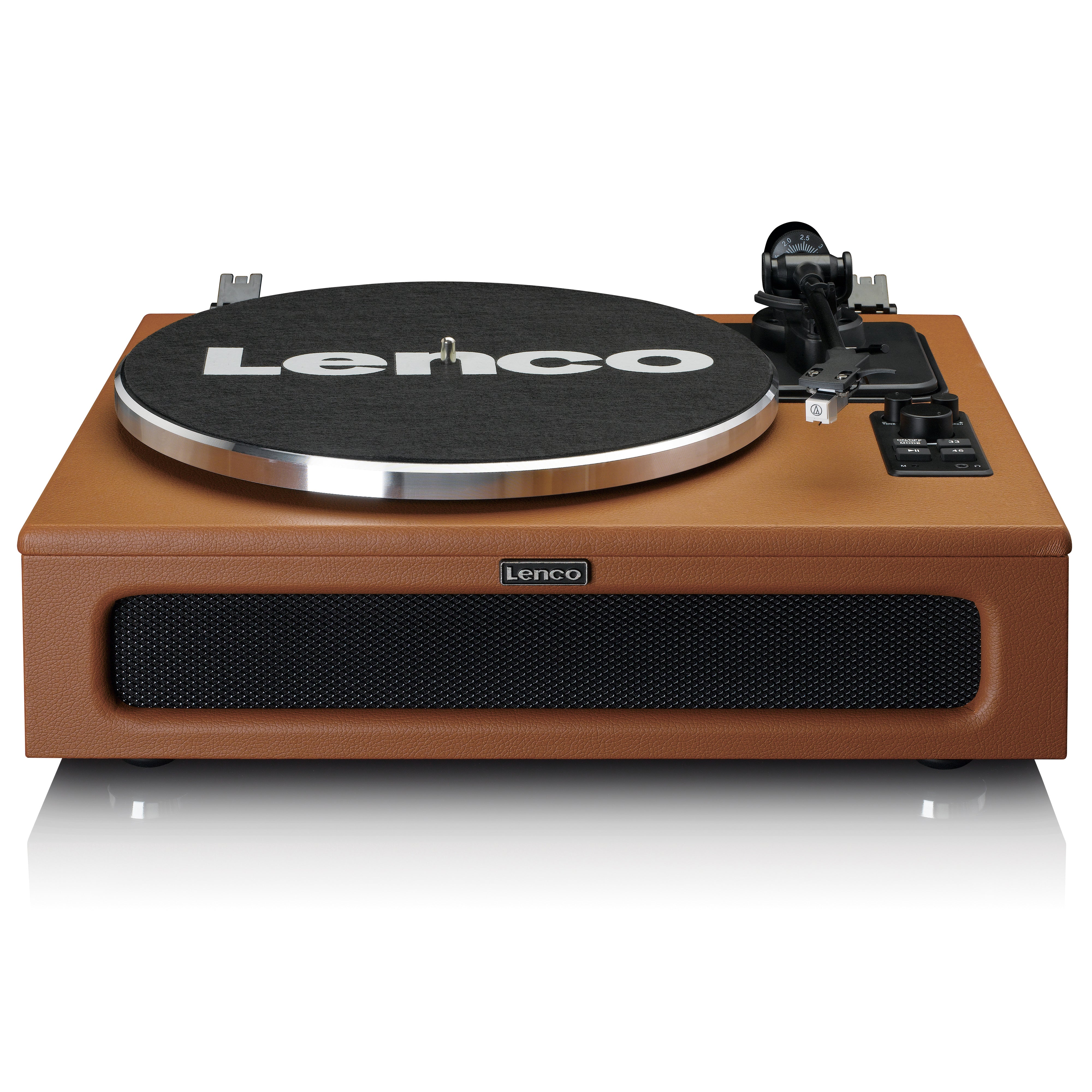 LENCO LS-430BN - Turntable with 4 built-in speakers - Brown