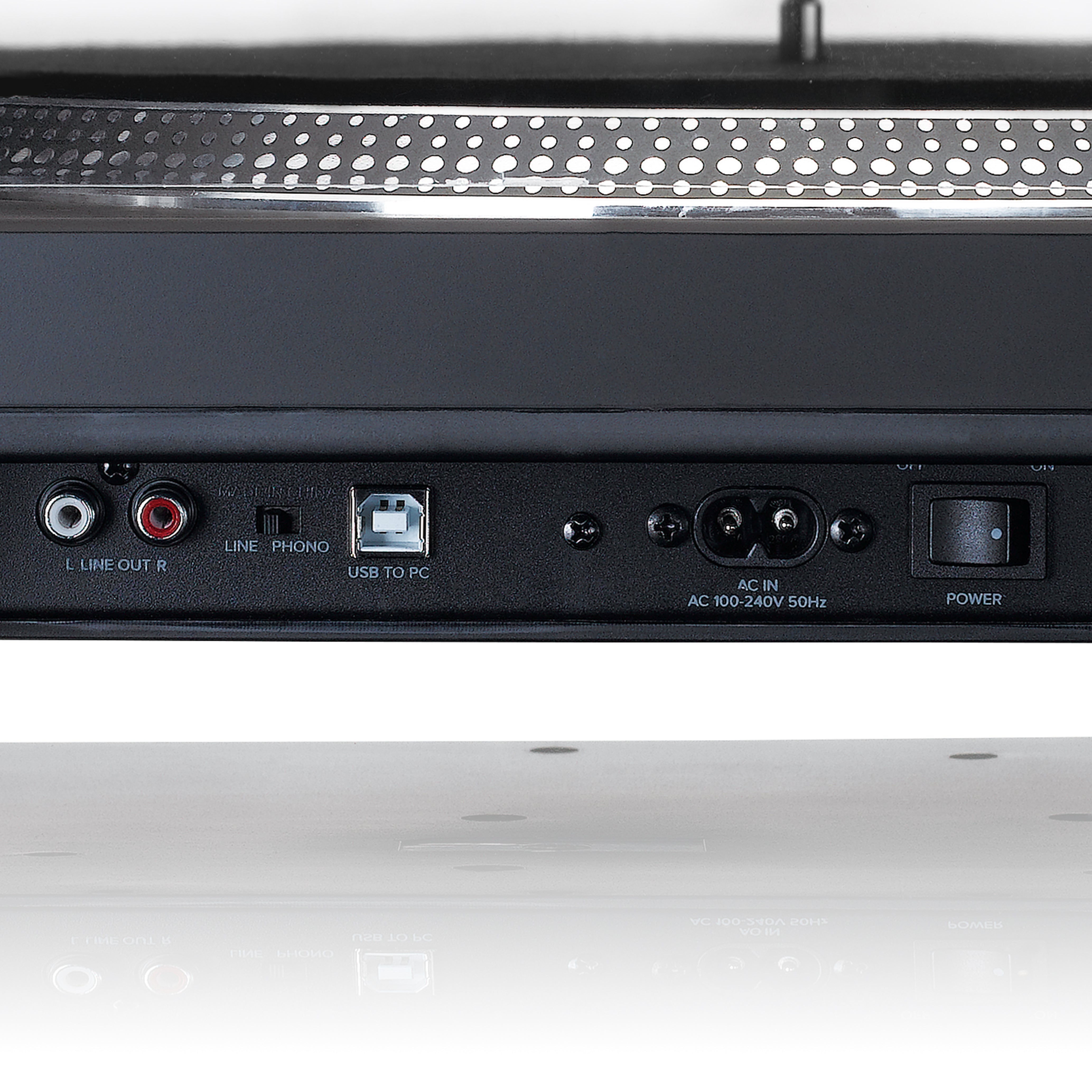 Lenco L-3809BK - Direct drive turntable with USB / PC Encoding - Black