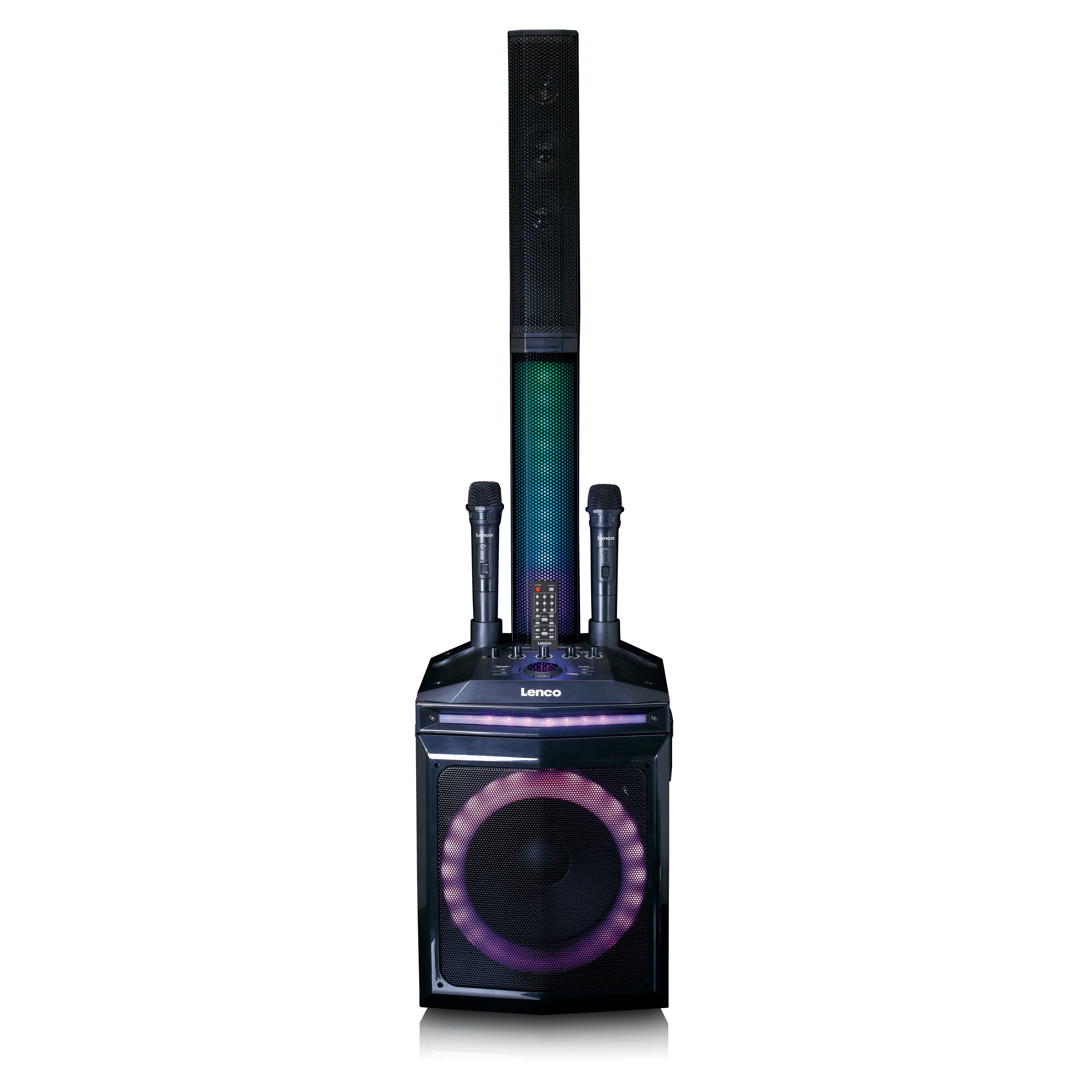 LENCO - PA-220BK - PA with subwoofer and detachable tweeter column
