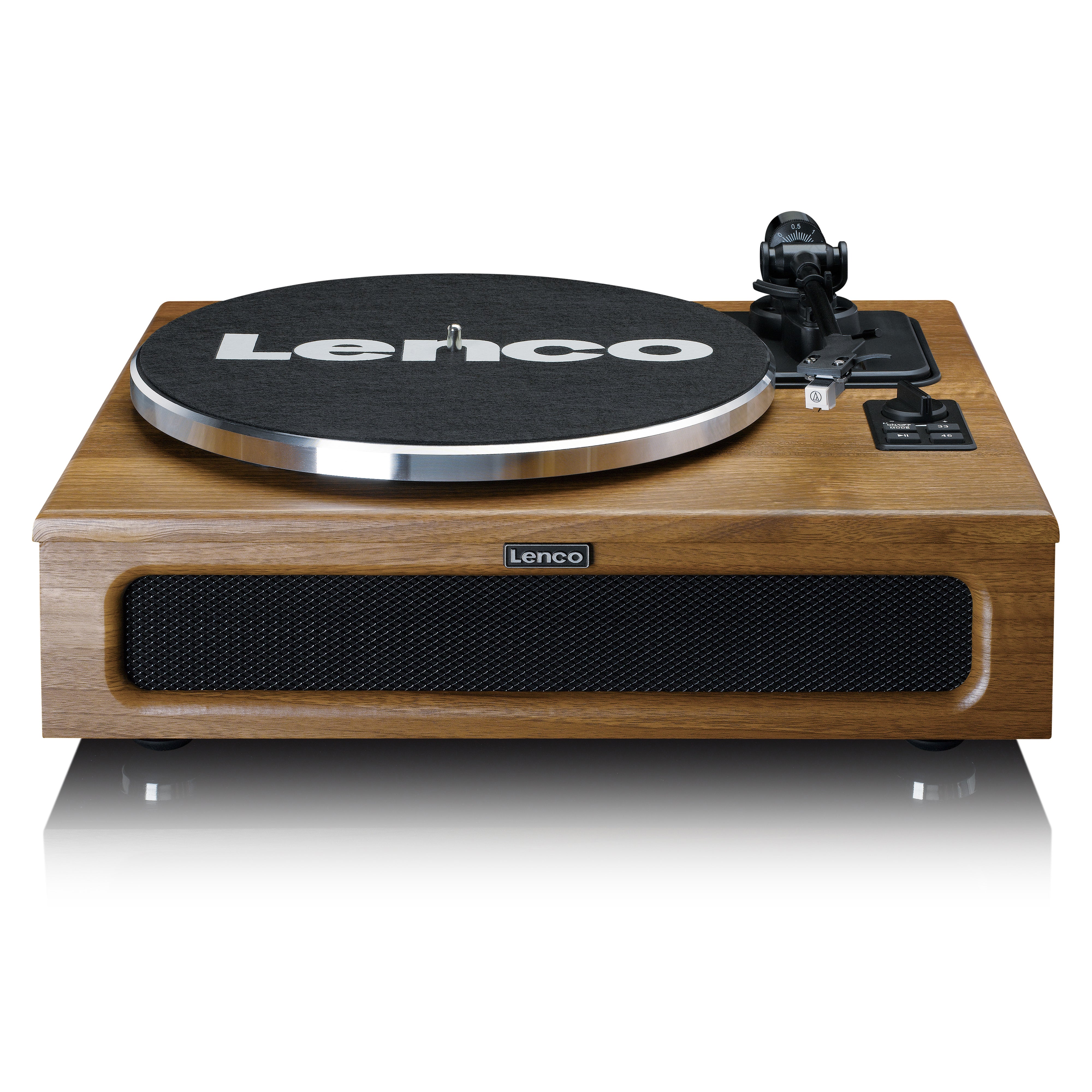 LENCO LS-410WA - Turntable with 4 built-in speakers - Wood