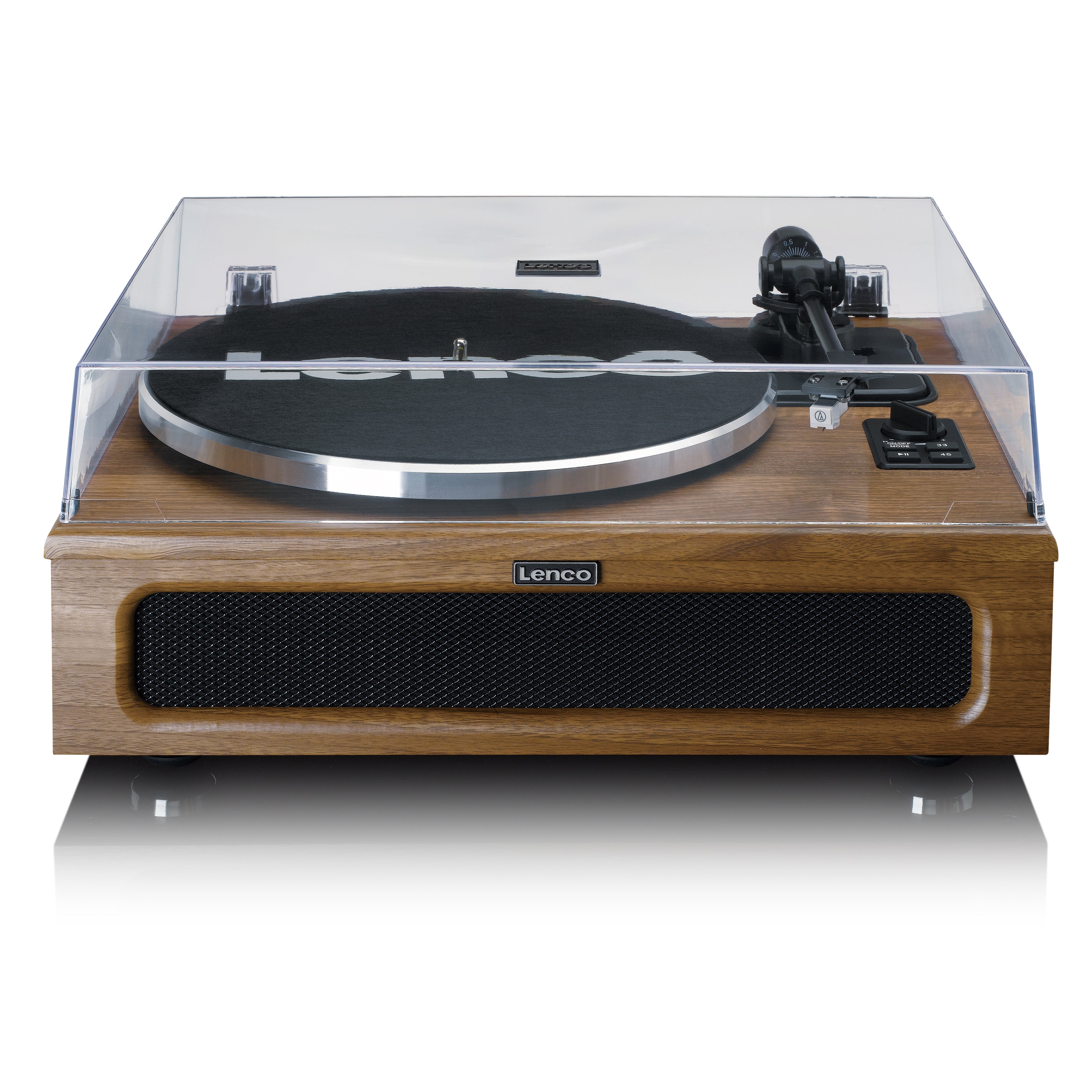 LENCO LS-410WA - Turntable with 4 built-in speakers - Wood