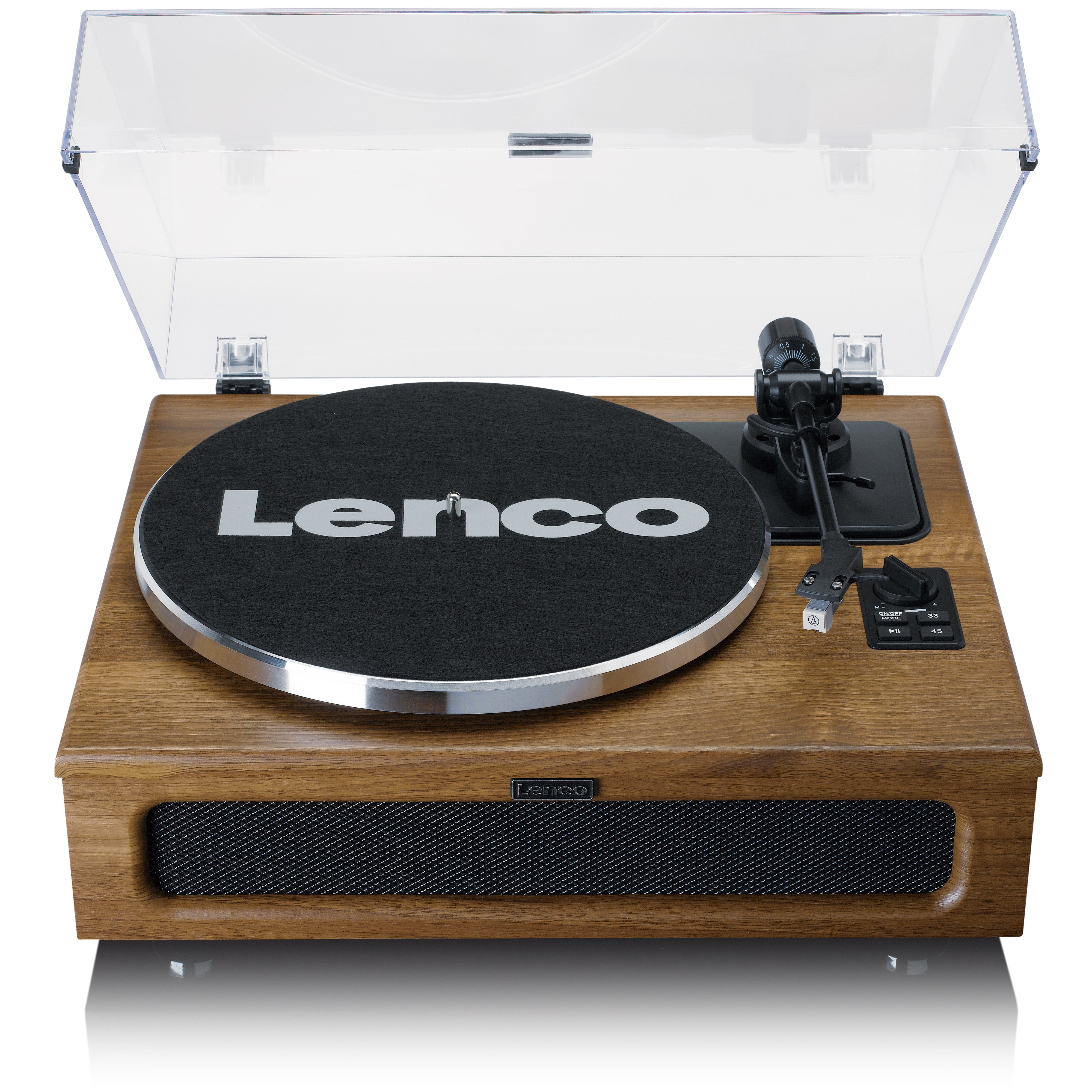 LENCO LS-410WA - Turntable with 4 built-in speakers - Wood