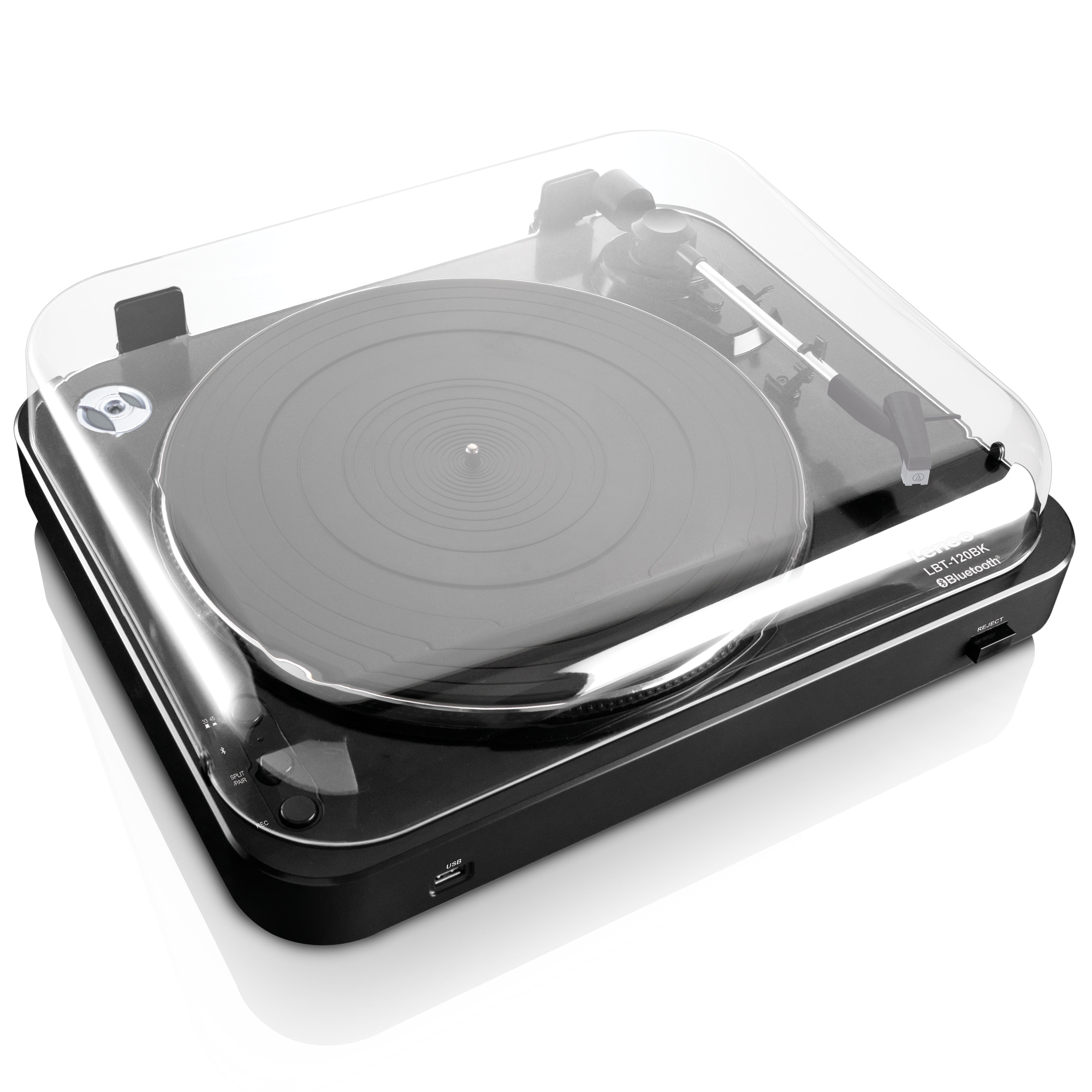 LENCO LBT-120BK - Turntable with direct encoding and Bluetooth® - Black