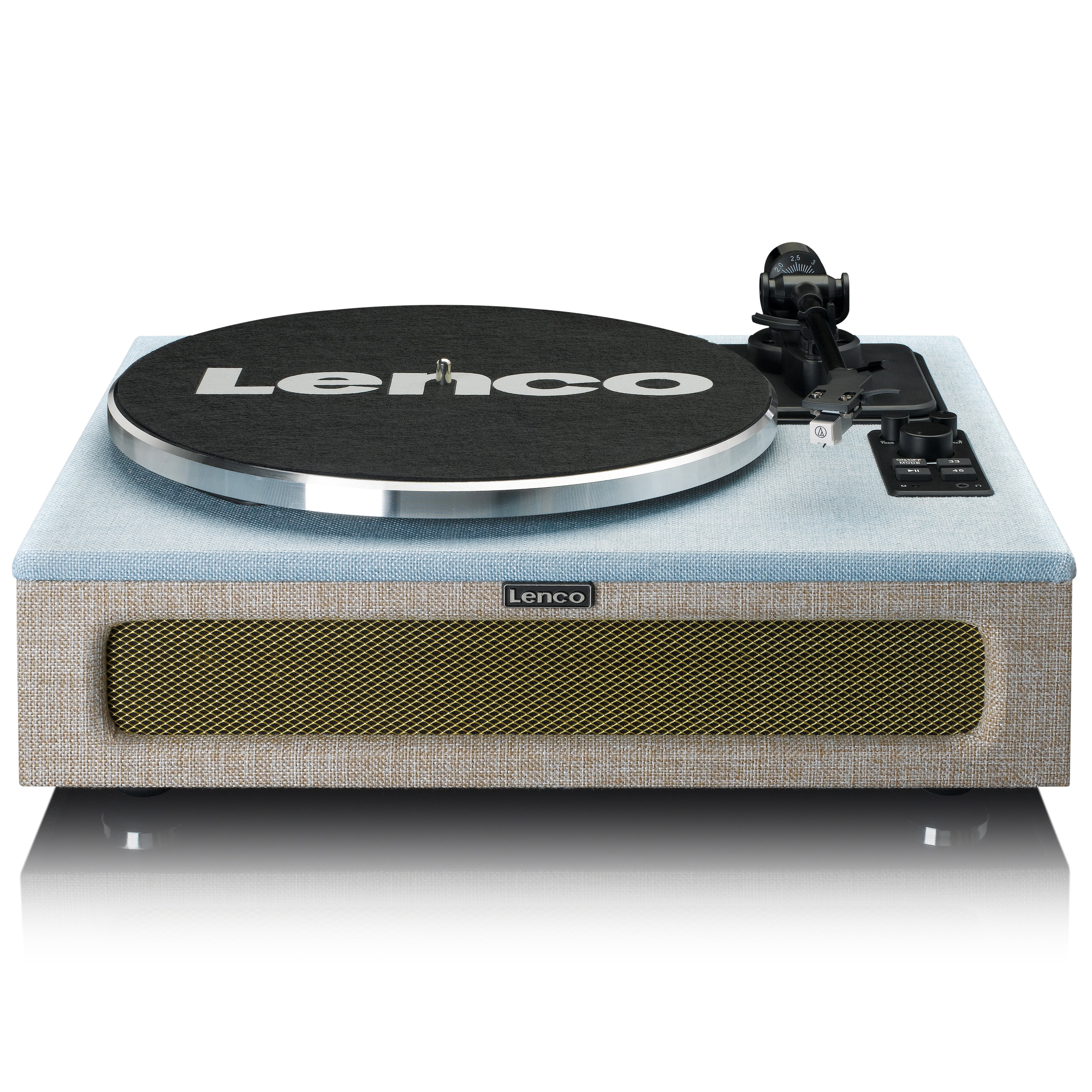LENCO LS-440BUBG - Turntable with 4 built-in speakers - Fabric