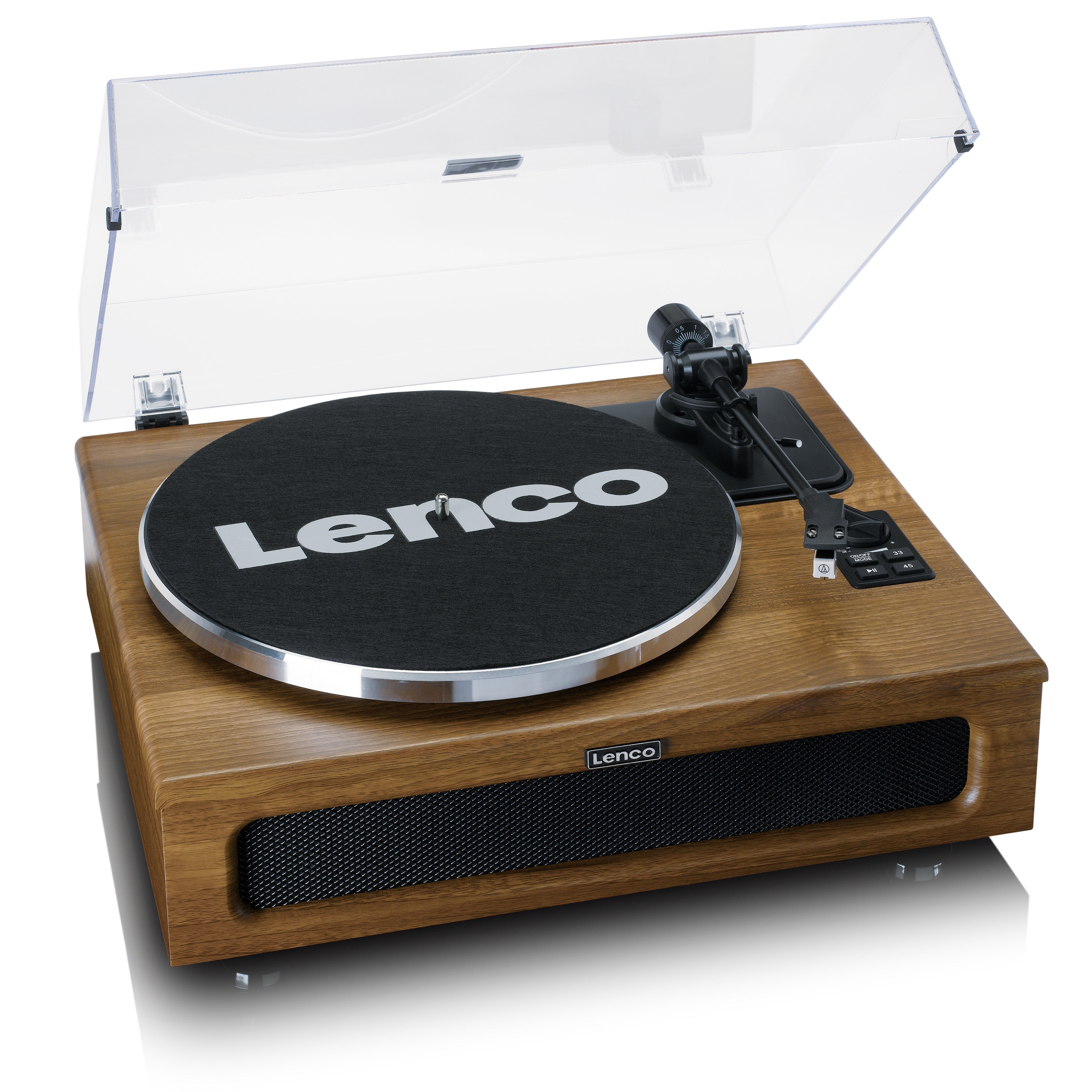 LENCO LS-410WA - Turntable with 4 built-in speakers - Wood - Refurbished