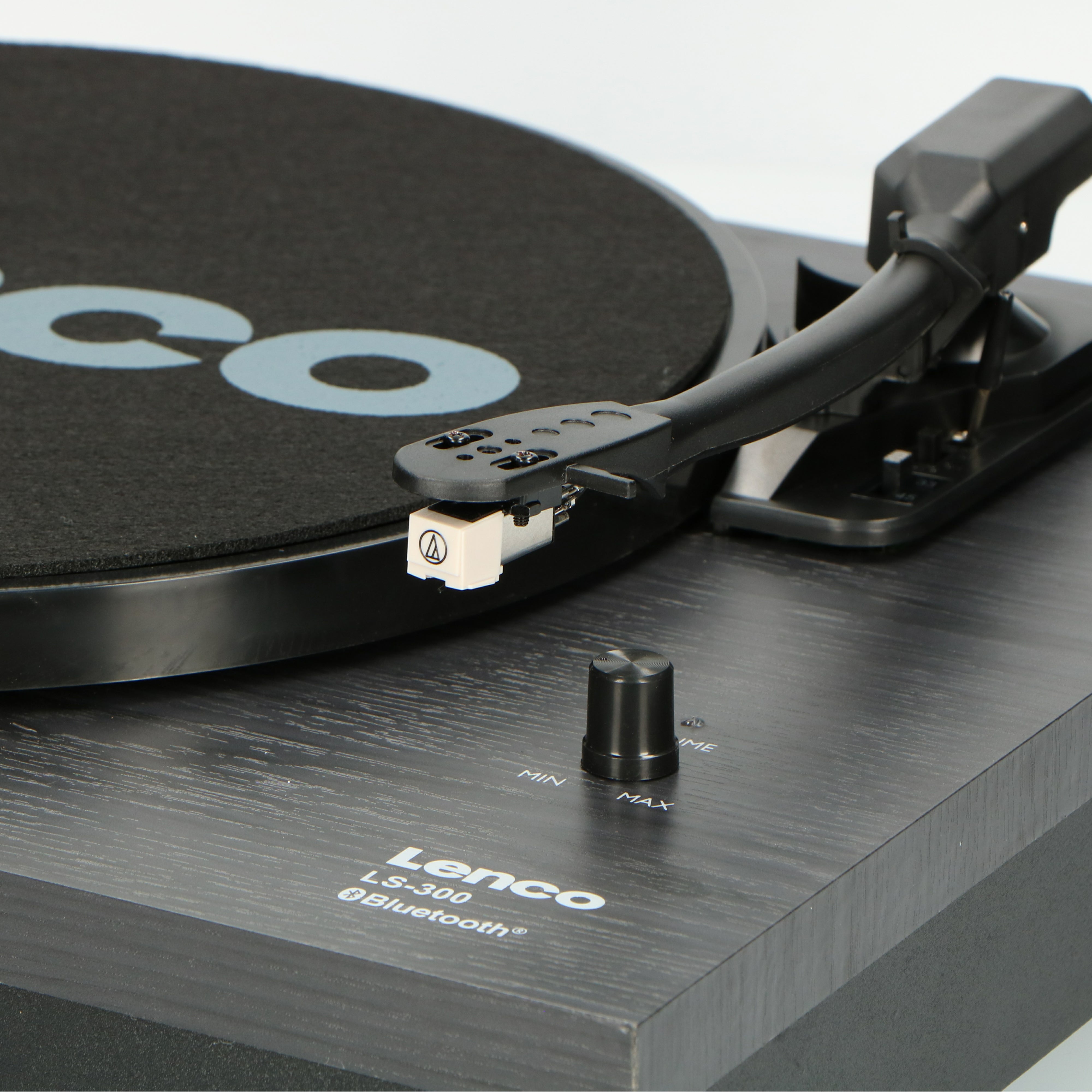 LENCO LS-300BK - Turntable with Bluetooth® and two separate speakers, black - Refurbished