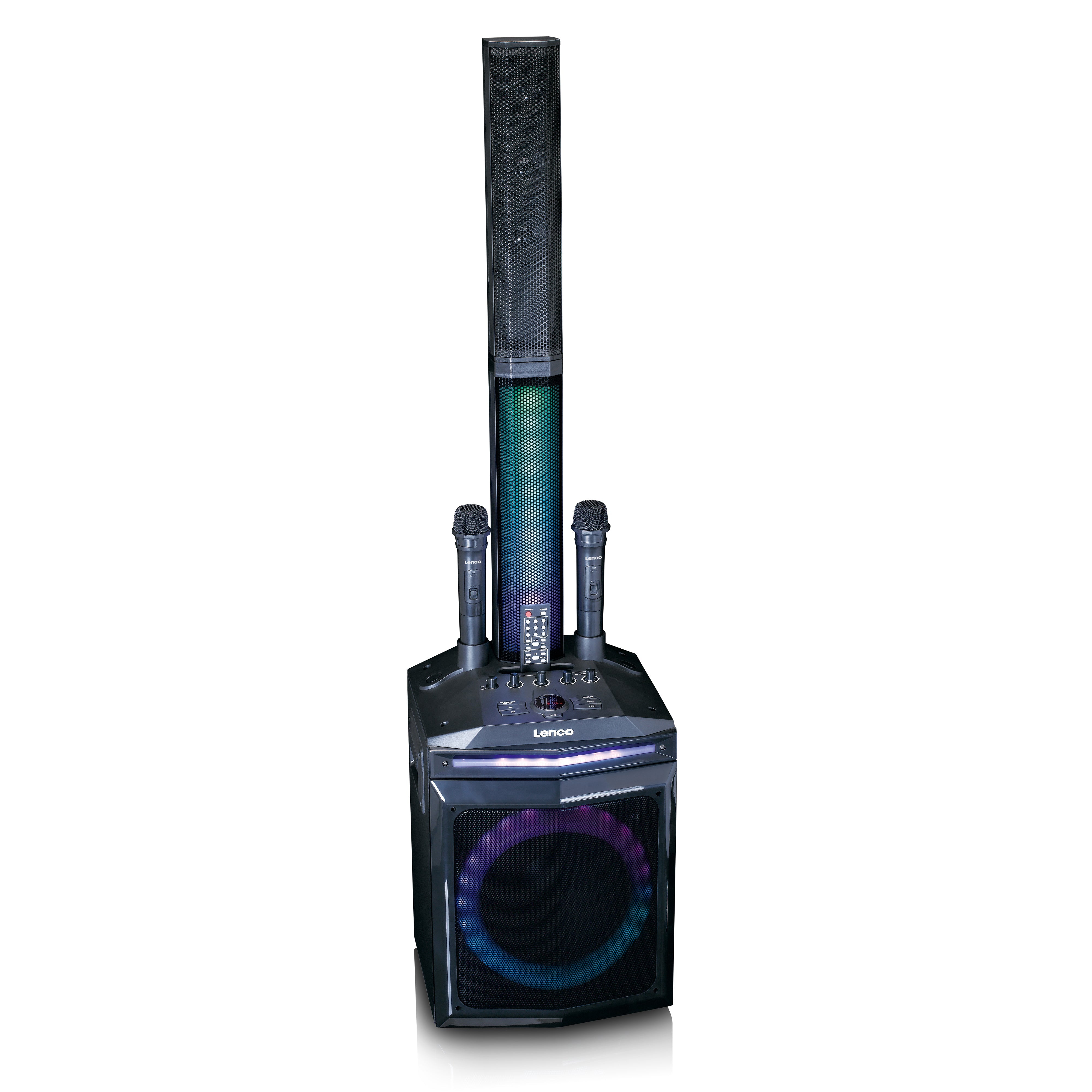 LENCO - PA-220BK - PA with subwoofer and detachable tweeter column - Refurbished