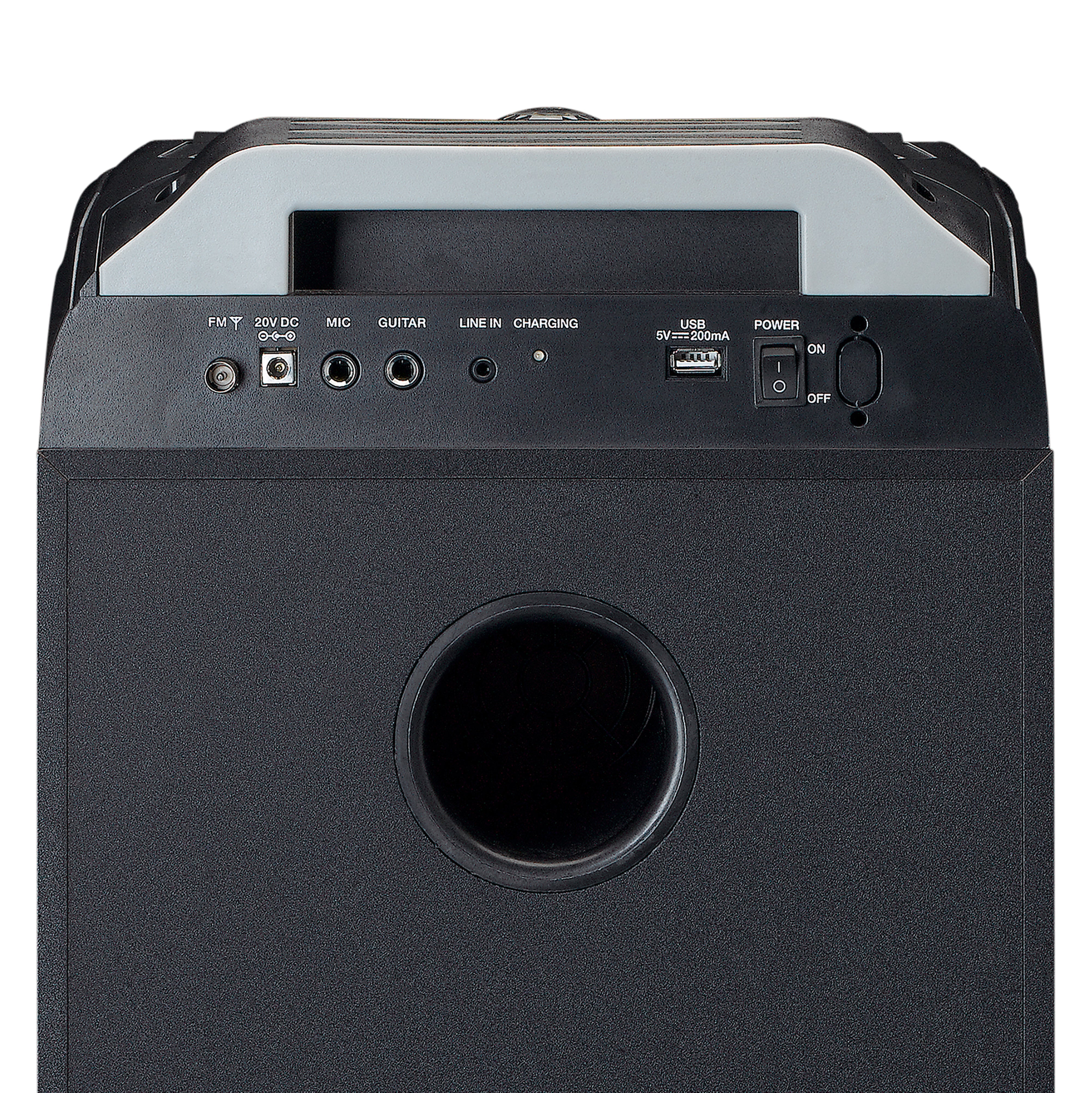 LENCO - PA-260BK - PA with full front LED lighting and disco ball - Refurbished