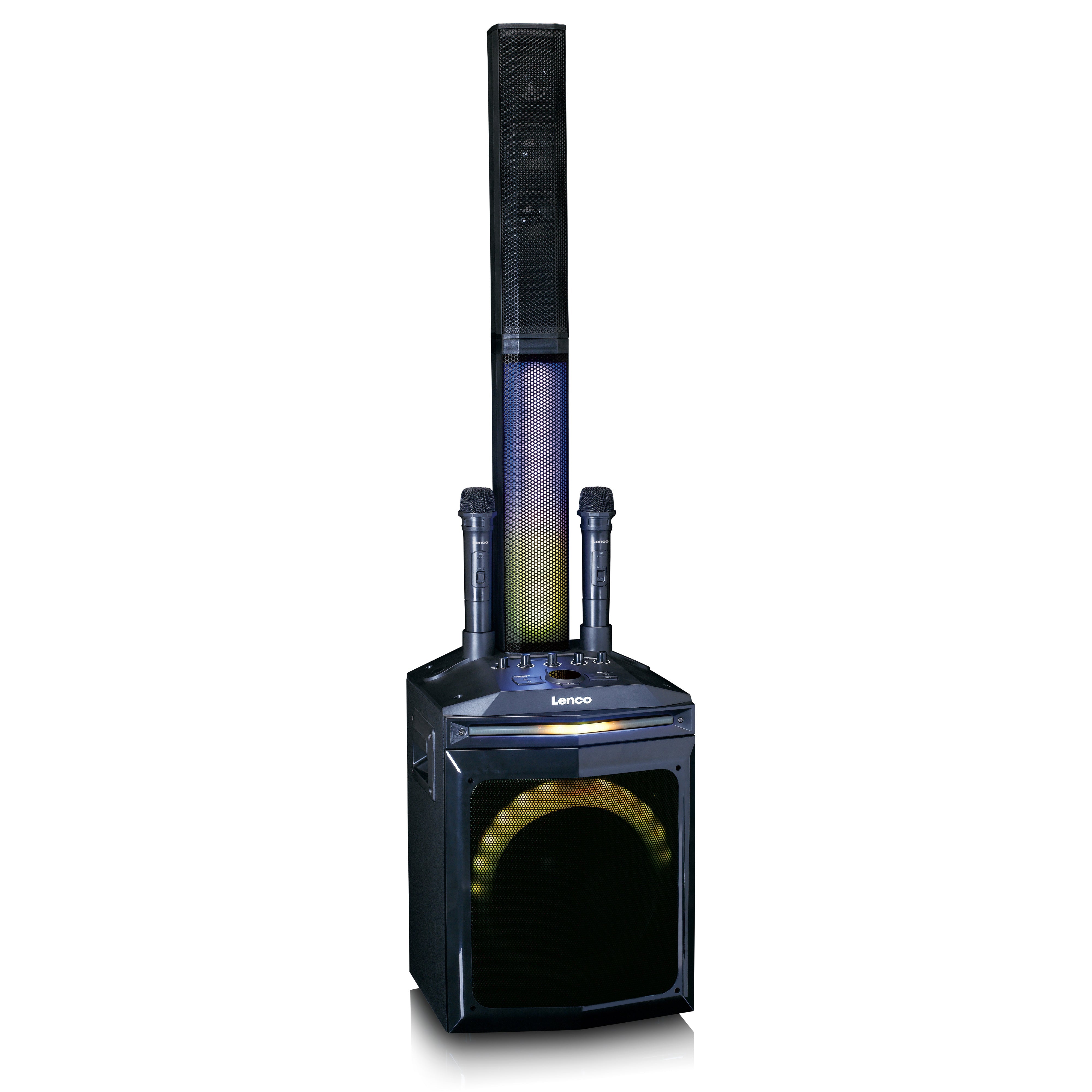LENCO - PA-220BK - PA with subwoofer and detachable tweeter column - Refurbished