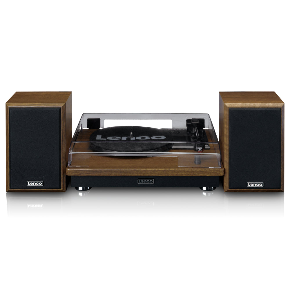 LENCO LS-100WD UK - Turntable with built-in speakers - Wood