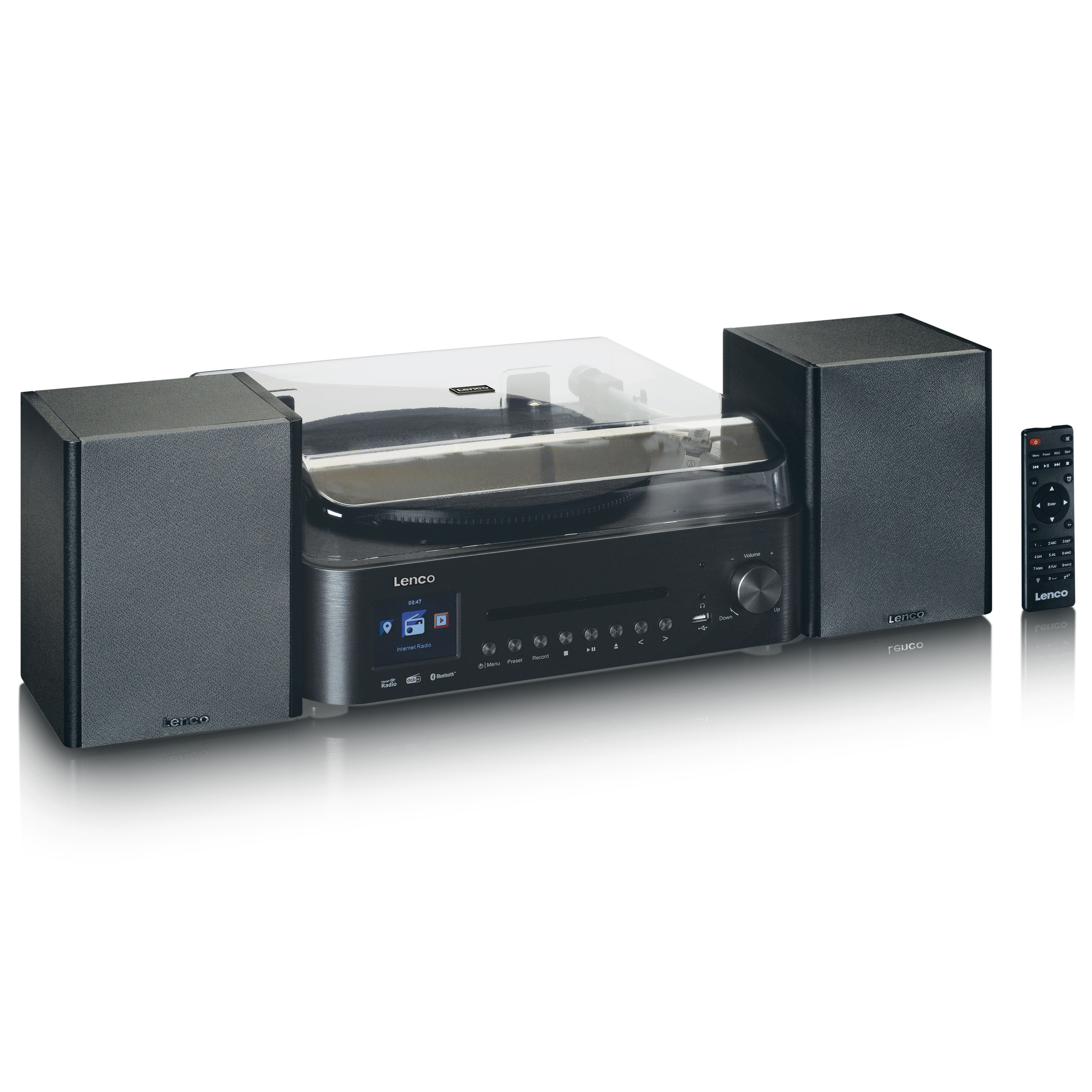 LENCO MC-460BK - Hifi set with internet, DAB+ and FM radio - Black - Refurbished