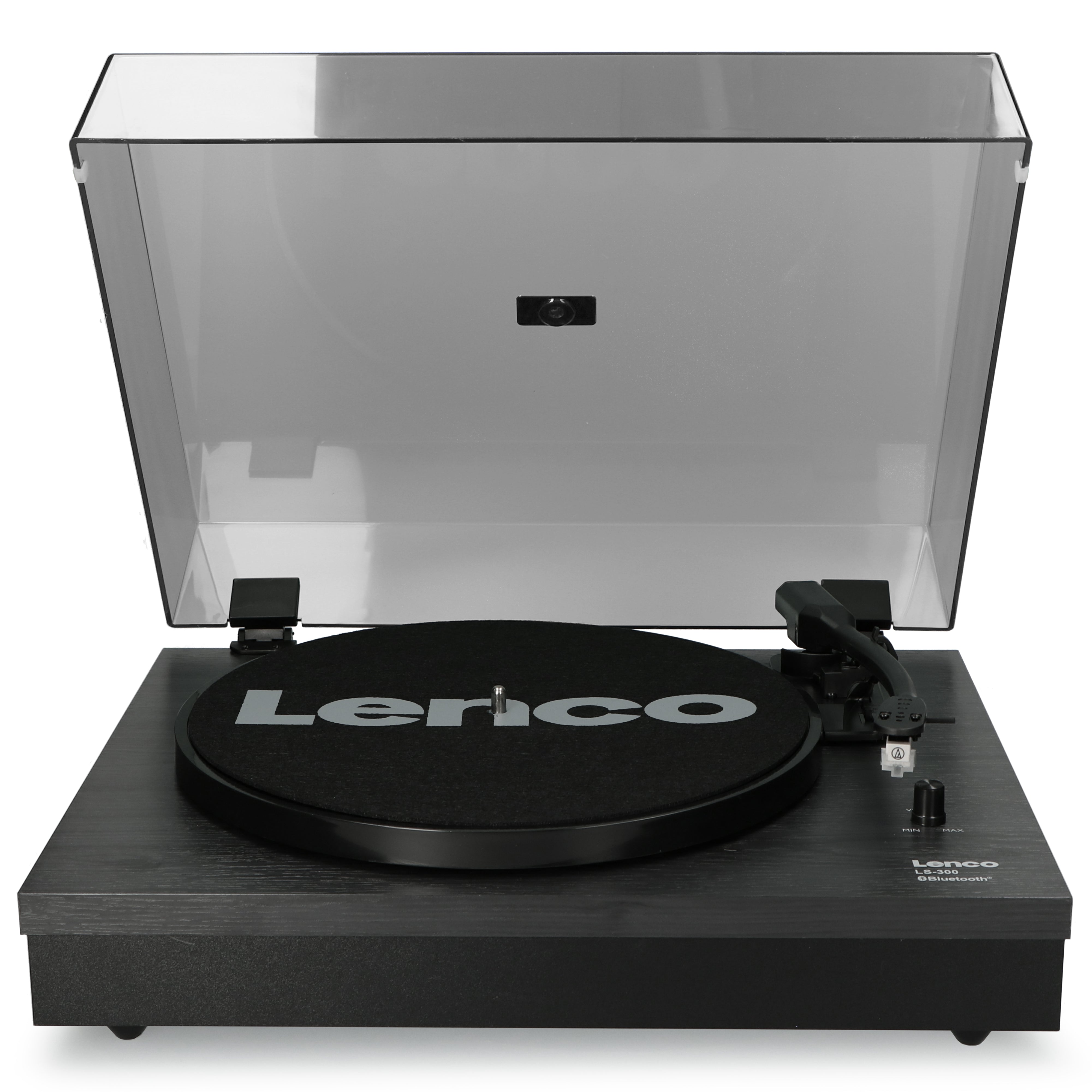 LENCO LS-300BK - Turntable with Bluetooth® and two separate speakers, black - Refurbished