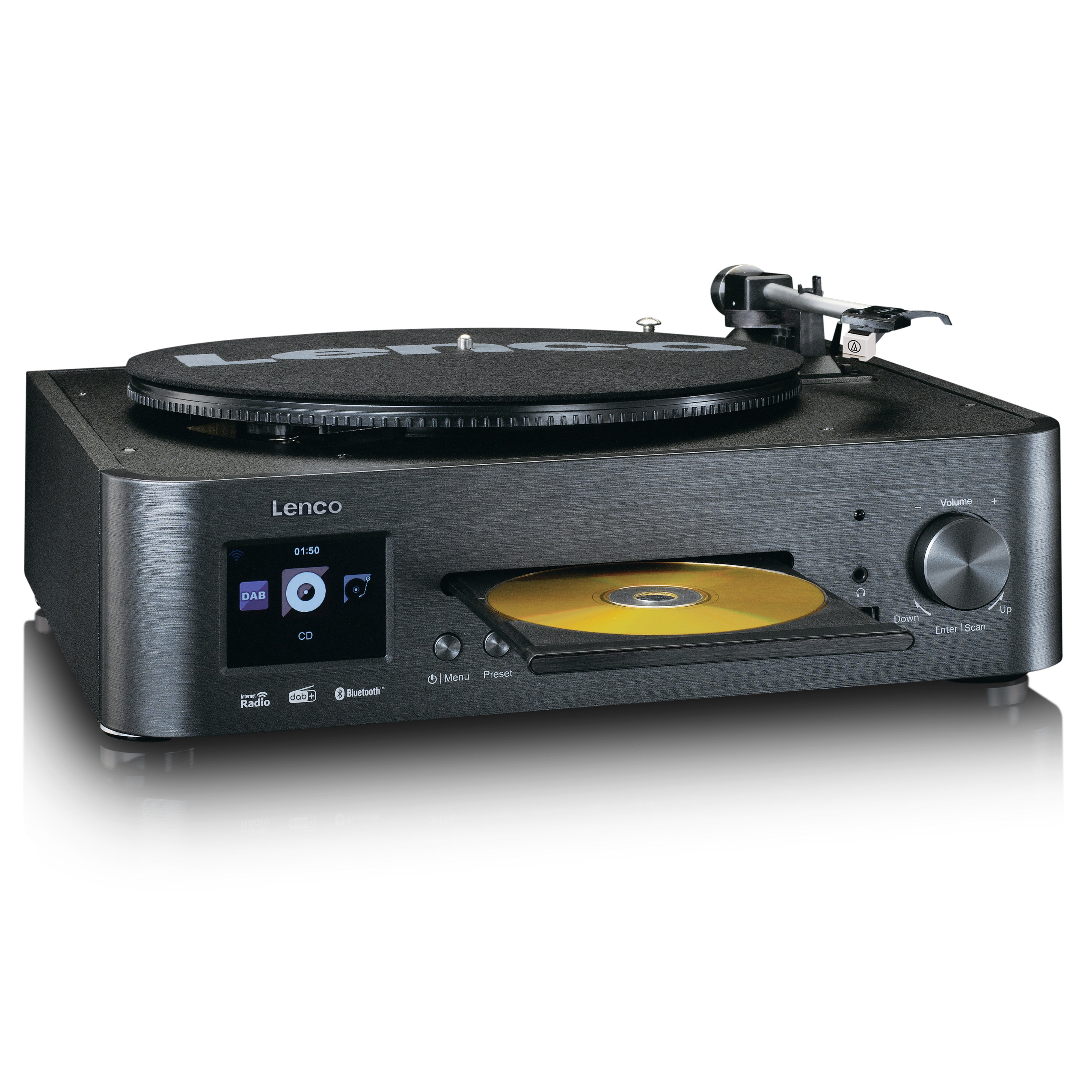 LENCO MC-460BK - Hifi set with internet, DAB+ and FM radio - Black - Refurbished