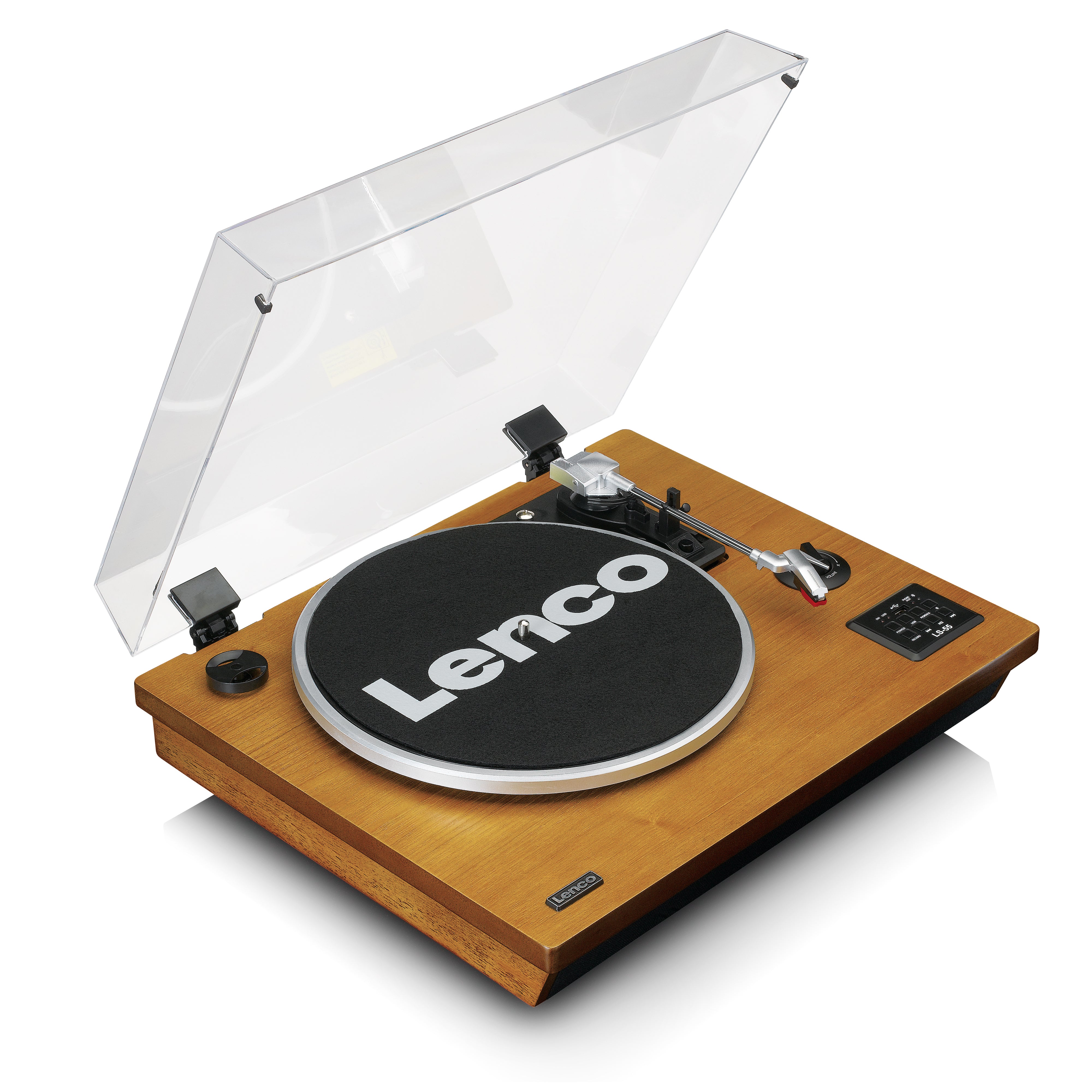 LENCO LS-55WA UK - Turntable with Bluetooth®, USB MP3 encoder, speakers - Wood - Refurbished