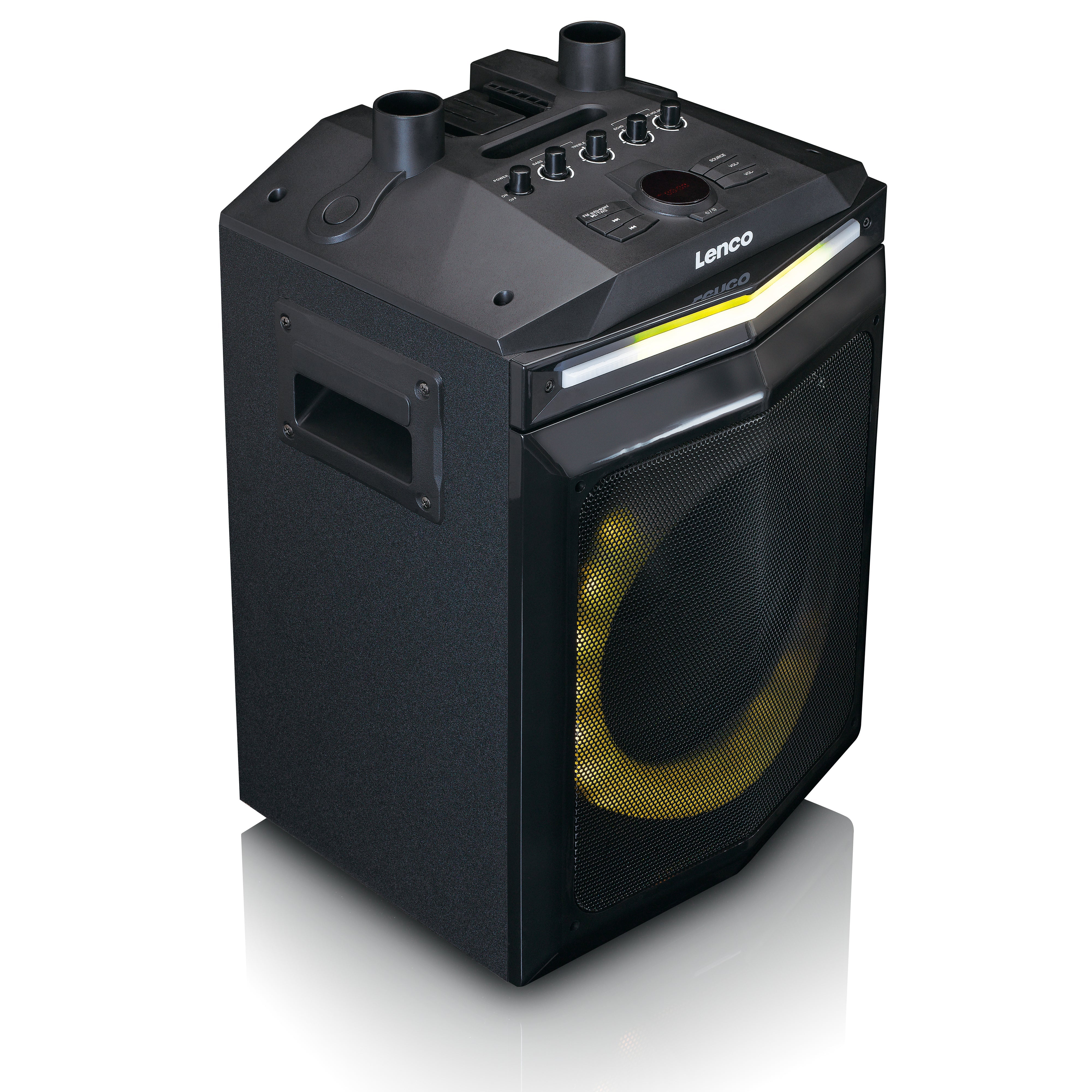 LENCO - PA-220BK - PA with subwoofer and detachable tweeter column - Refurbished