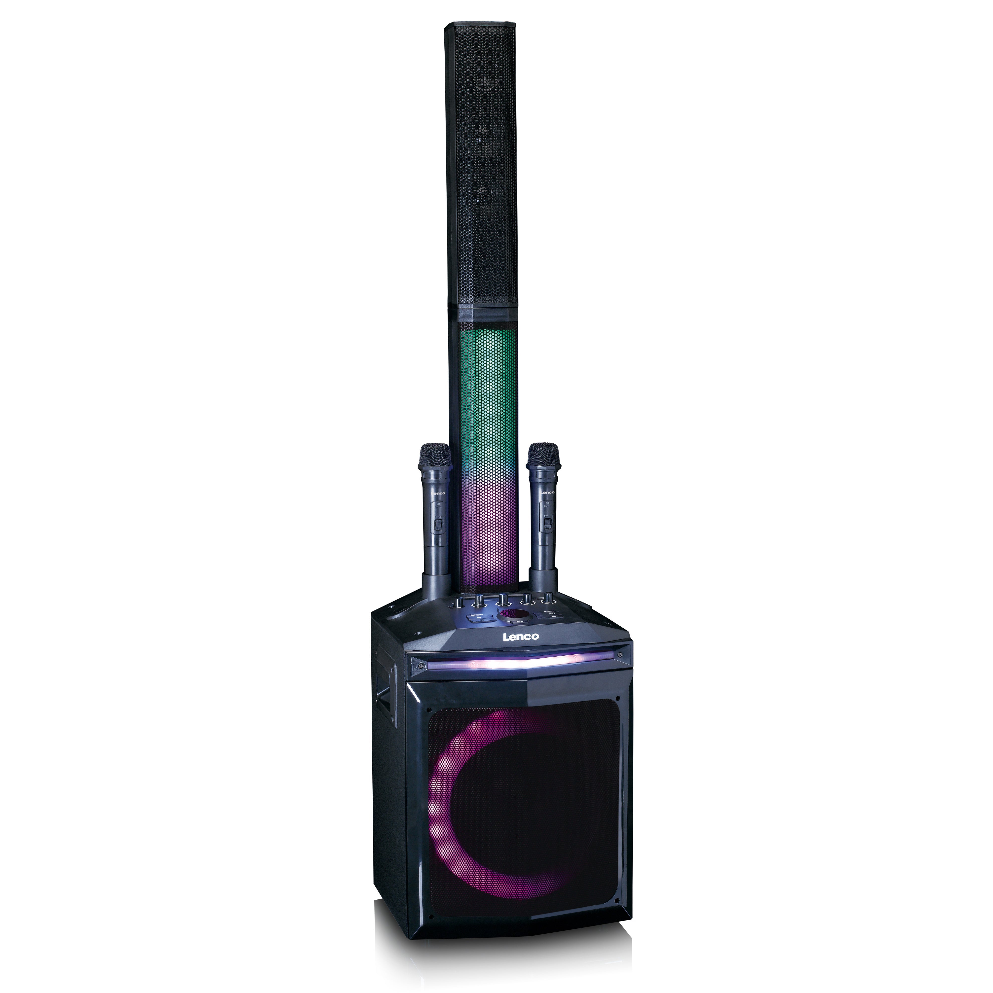 LENCO - PA-220BK - PA with subwoofer and detachable tweeter column - Refurbished