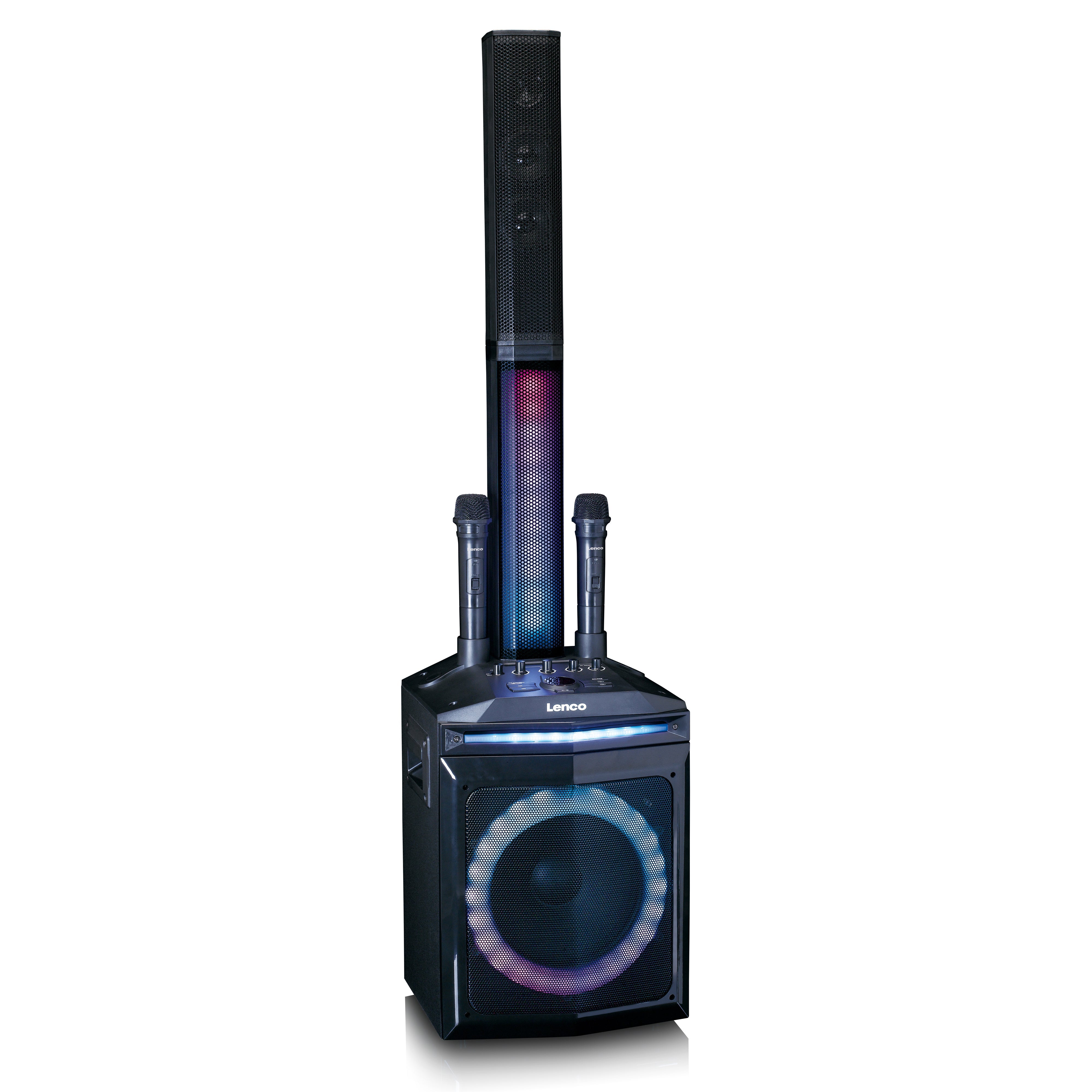 LENCO - PA-220BK - PA with subwoofer and detachable tweeter column - Refurbished