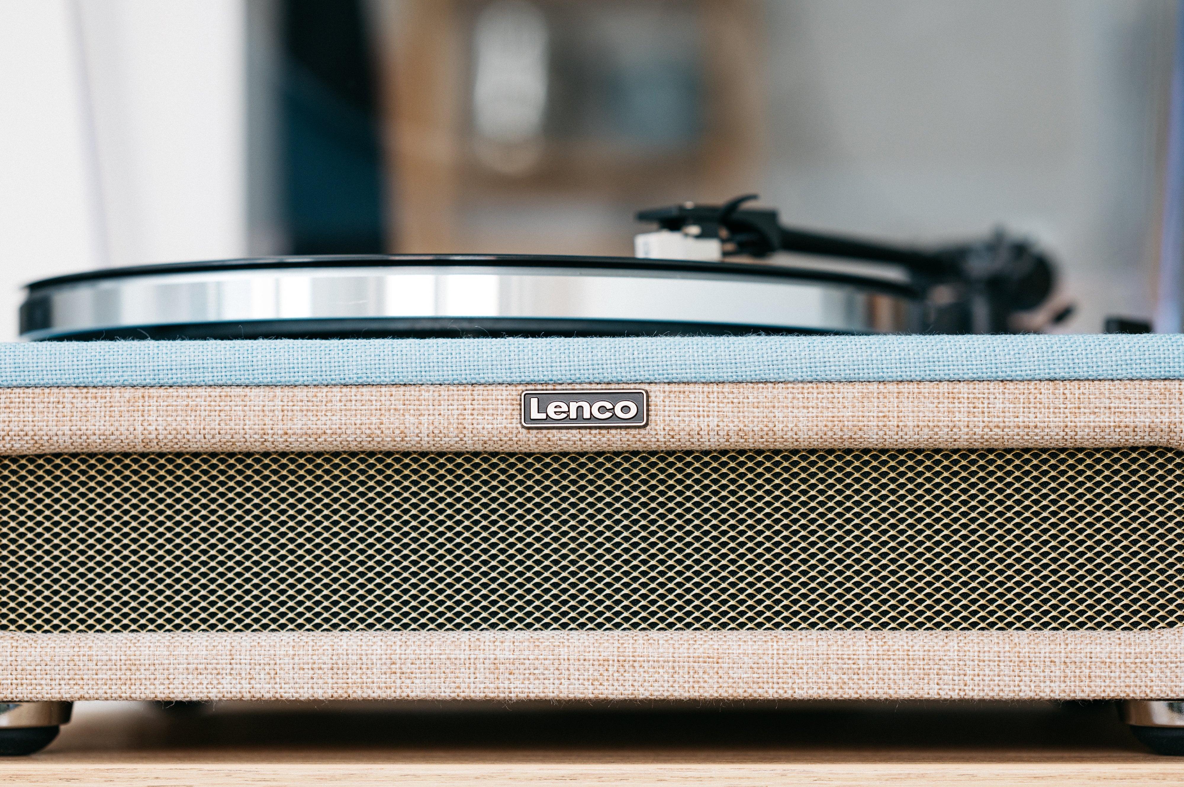LENCO LS-440BUBG - Turntable with 4 built-in speakers - Fabric - Refurbished
