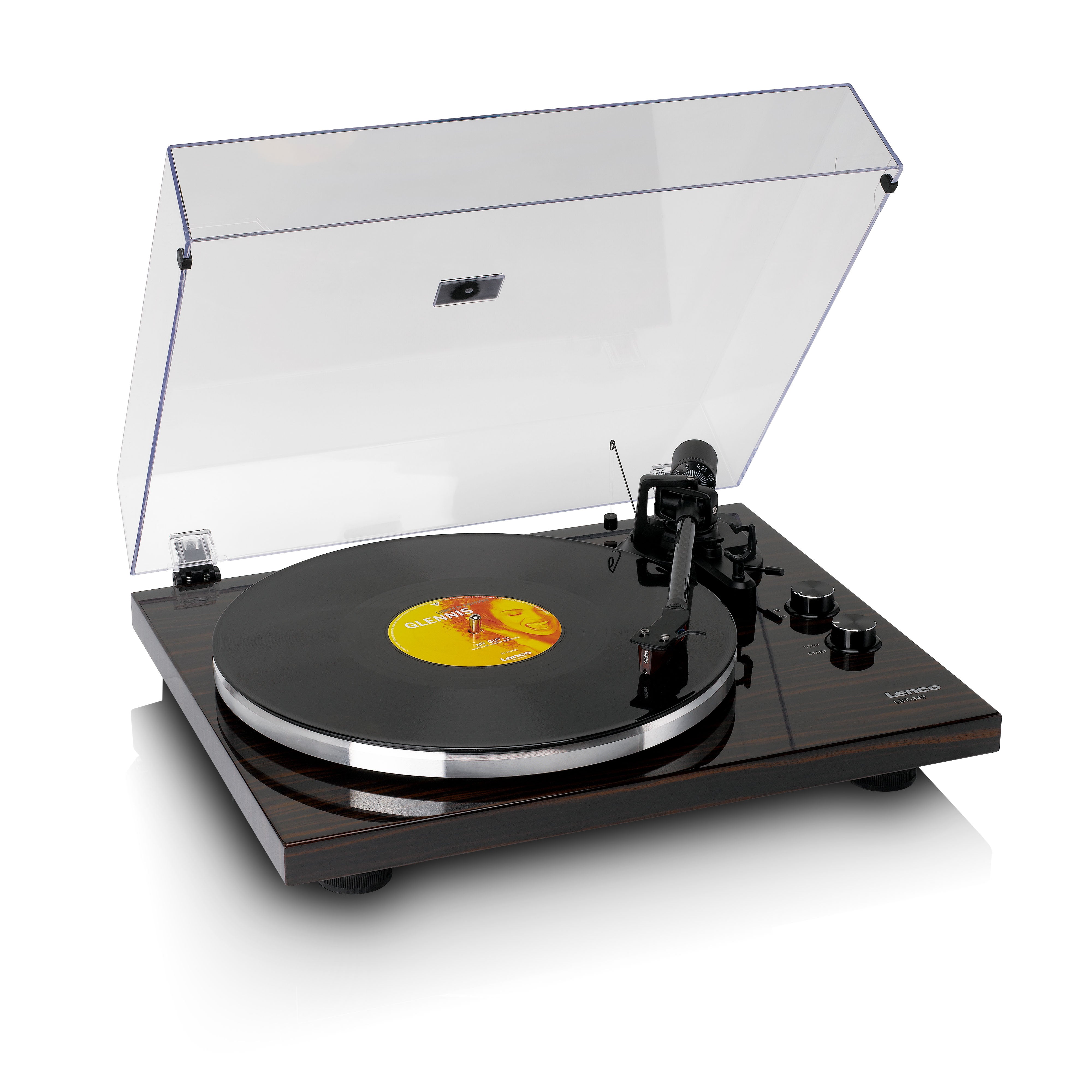 Lenco LBT-345WA - Turntable with Bluetooth Connectivity, Walnut