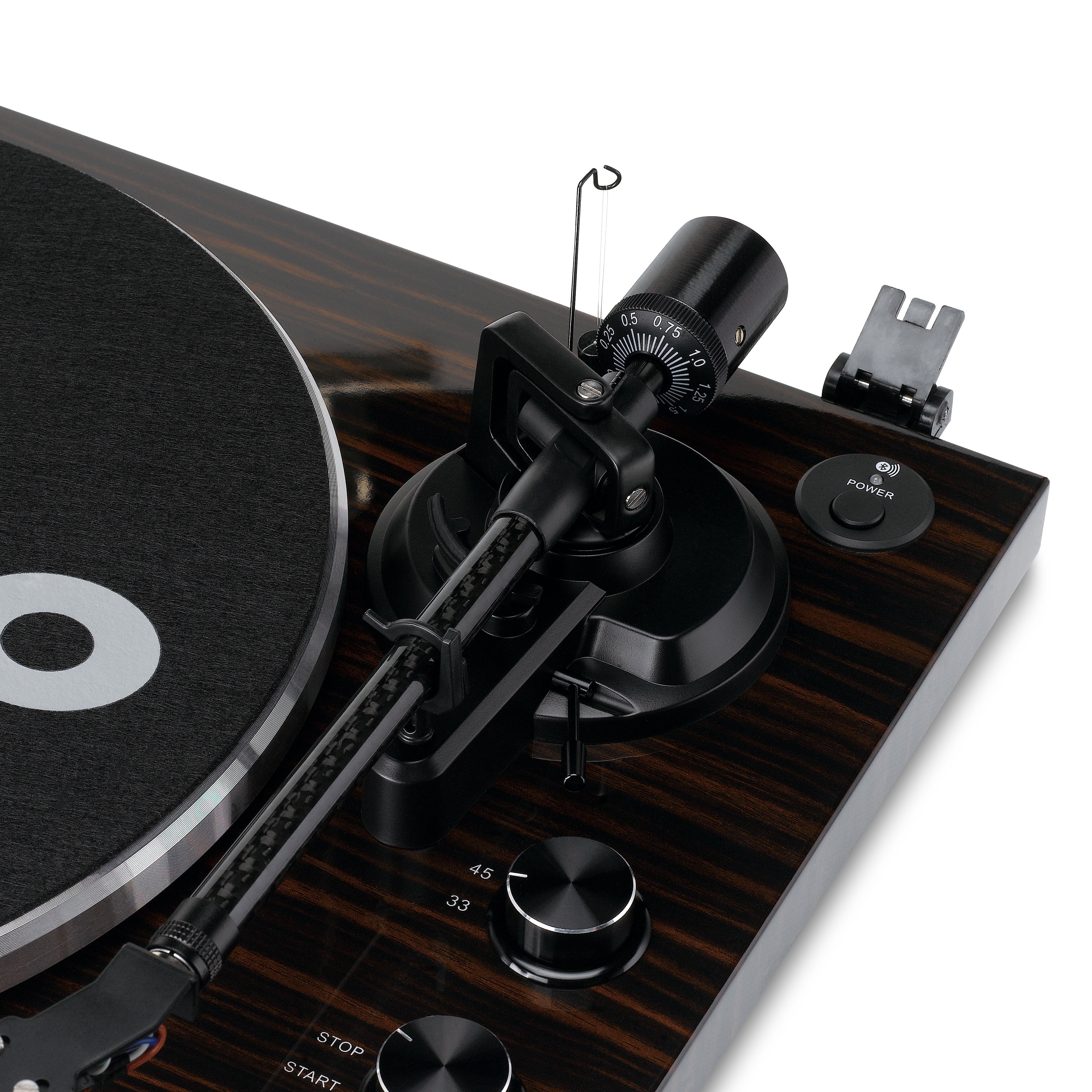 Lenco LBT-345WA - Turntable with Bluetooth Connectivity, Walnut