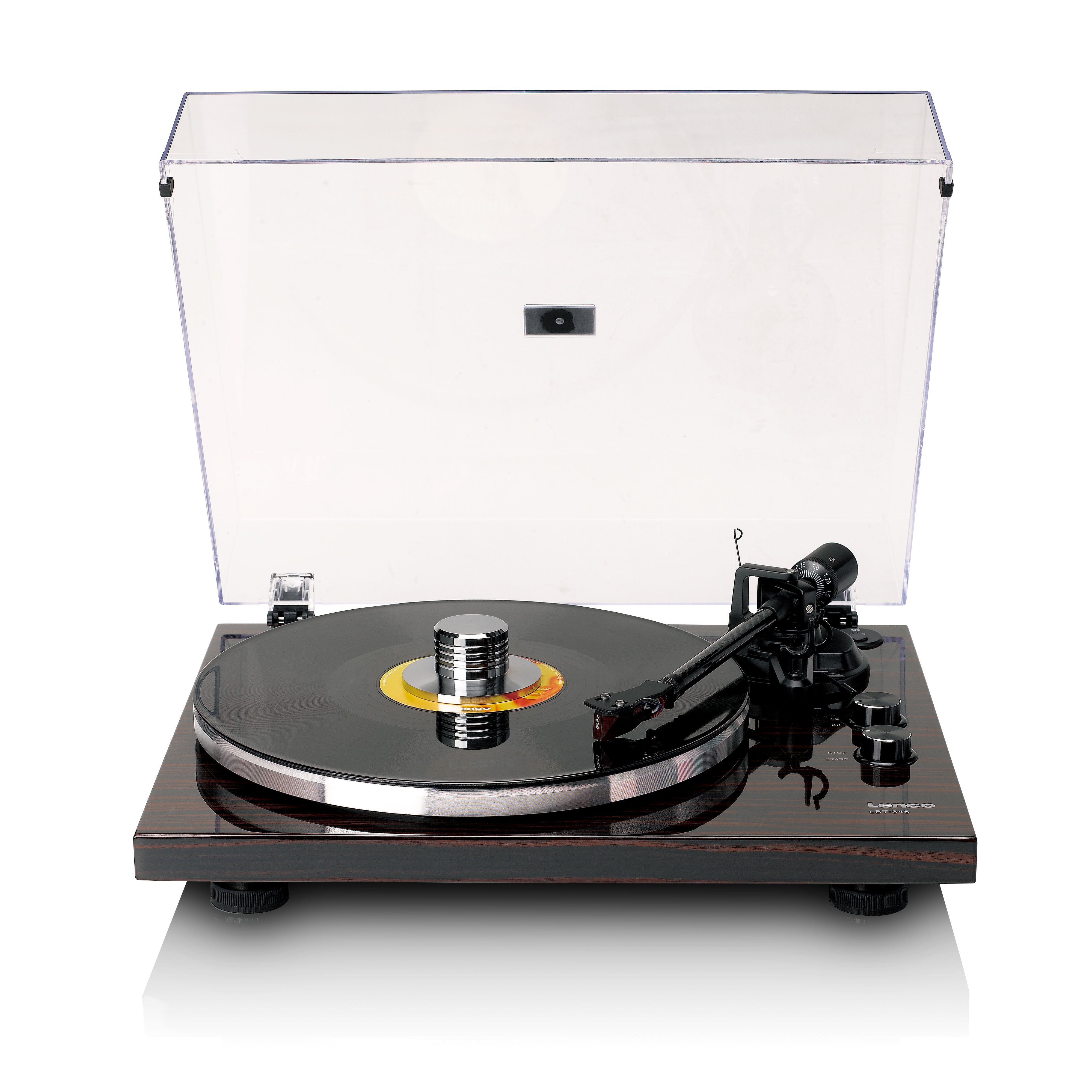 Lenco LBT-345WA - Turntable with Bluetooth Connectivity, Walnut