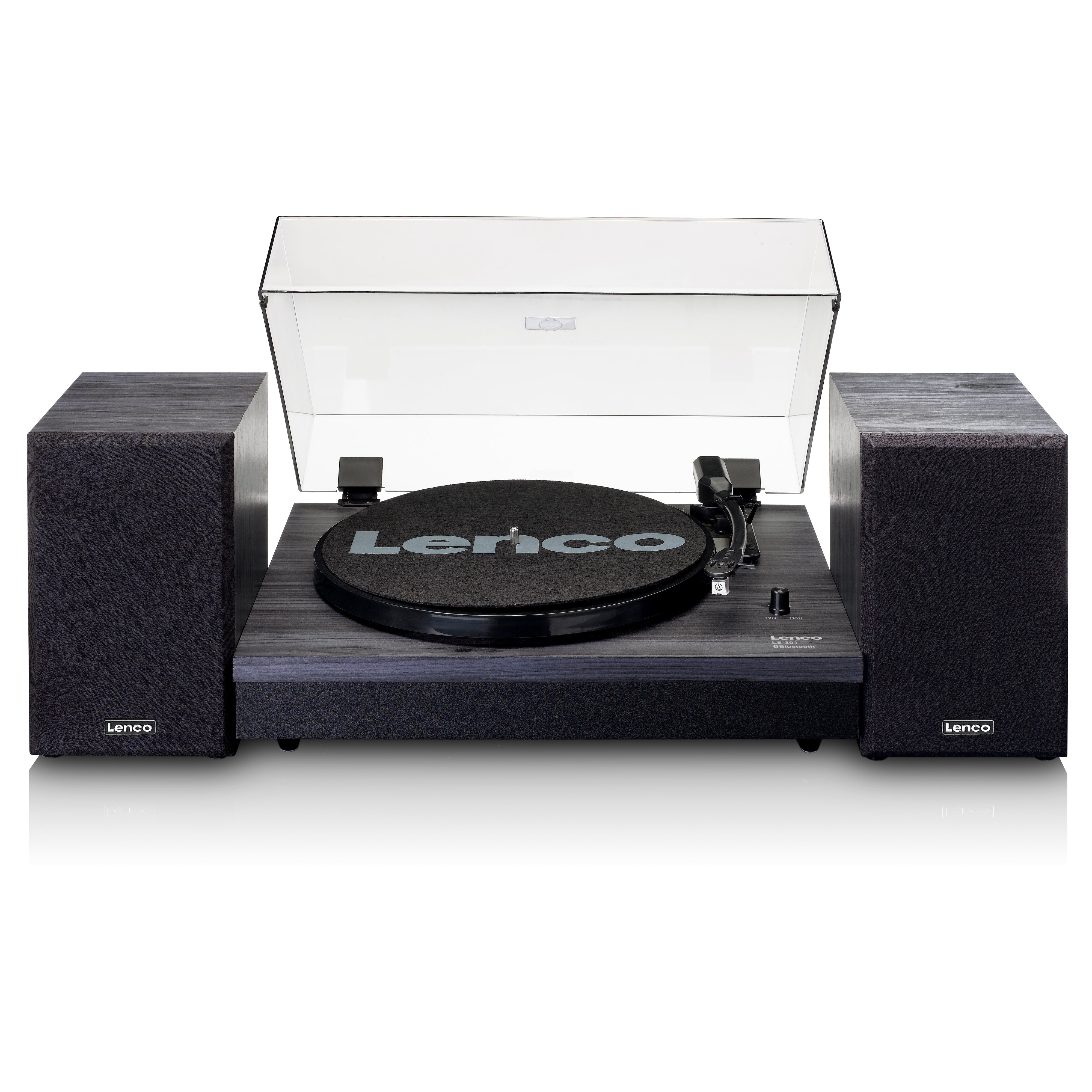Lenco LS-480WD Giradischi Bluetooth Con Casse In Legno – Ascolta Vinili E Streaming In Stile Vintage