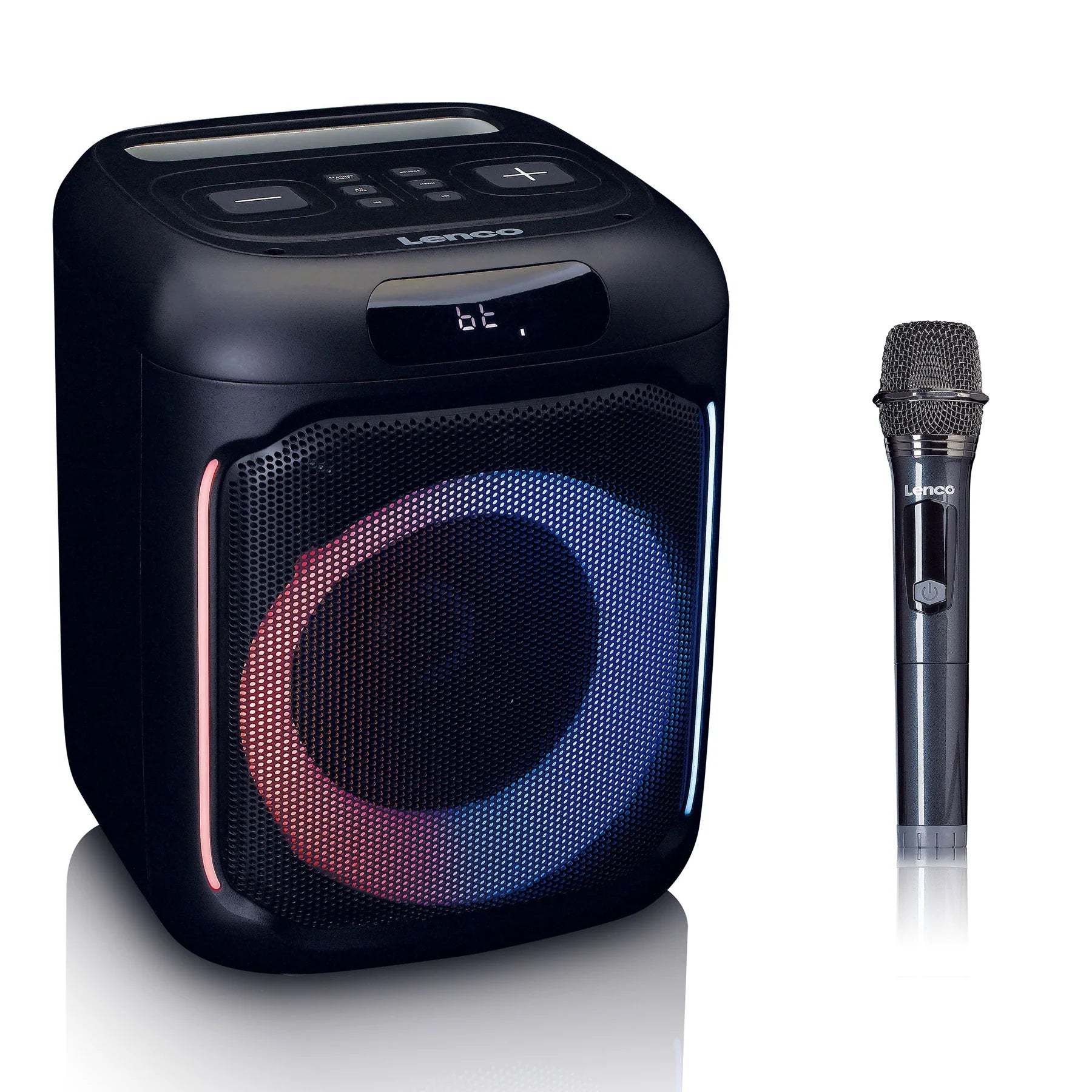 Lenco PA-100 - Party speaker with lights and wireless mic