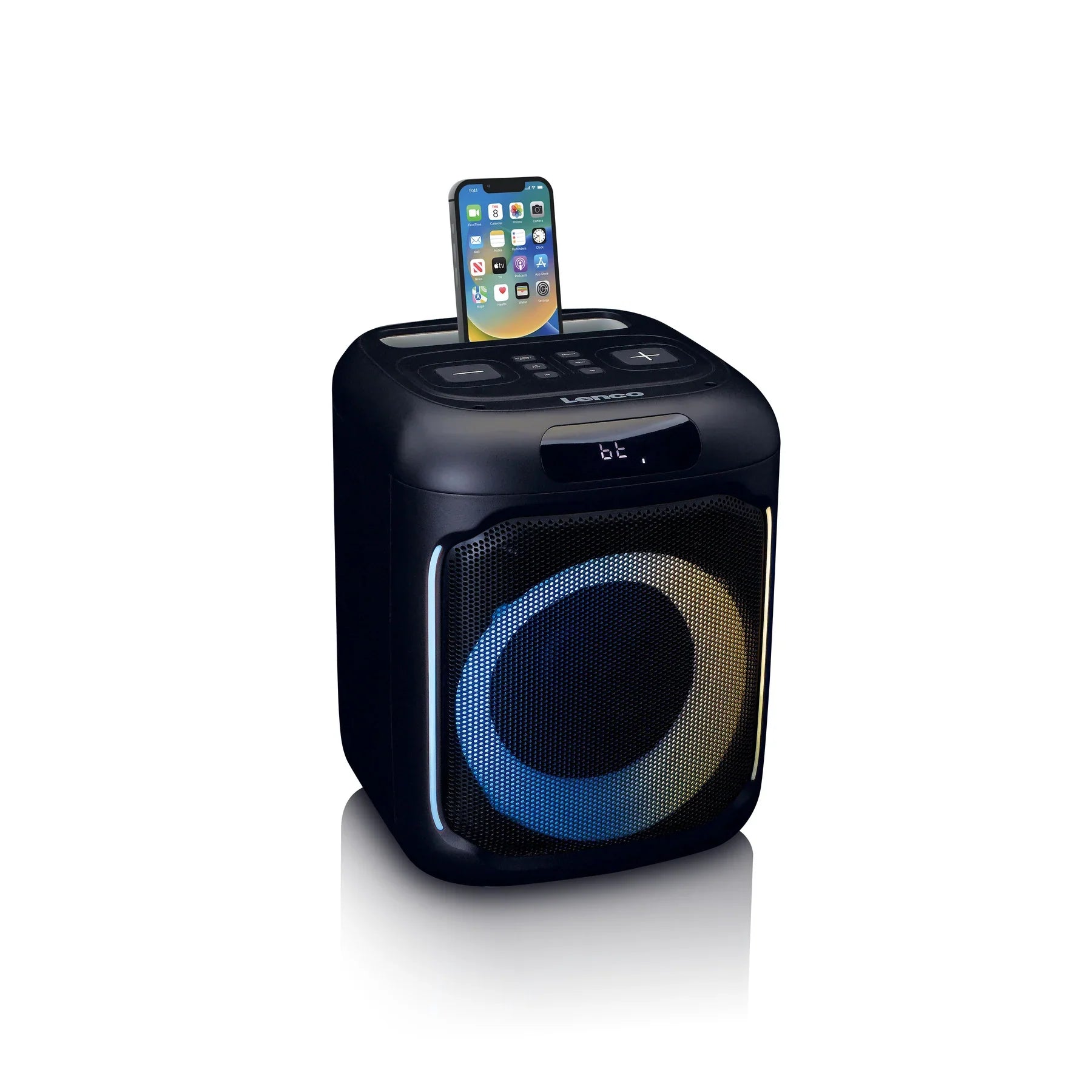 Lenco PA-100 - Party speaker with lights and wireless mic - Refurbished