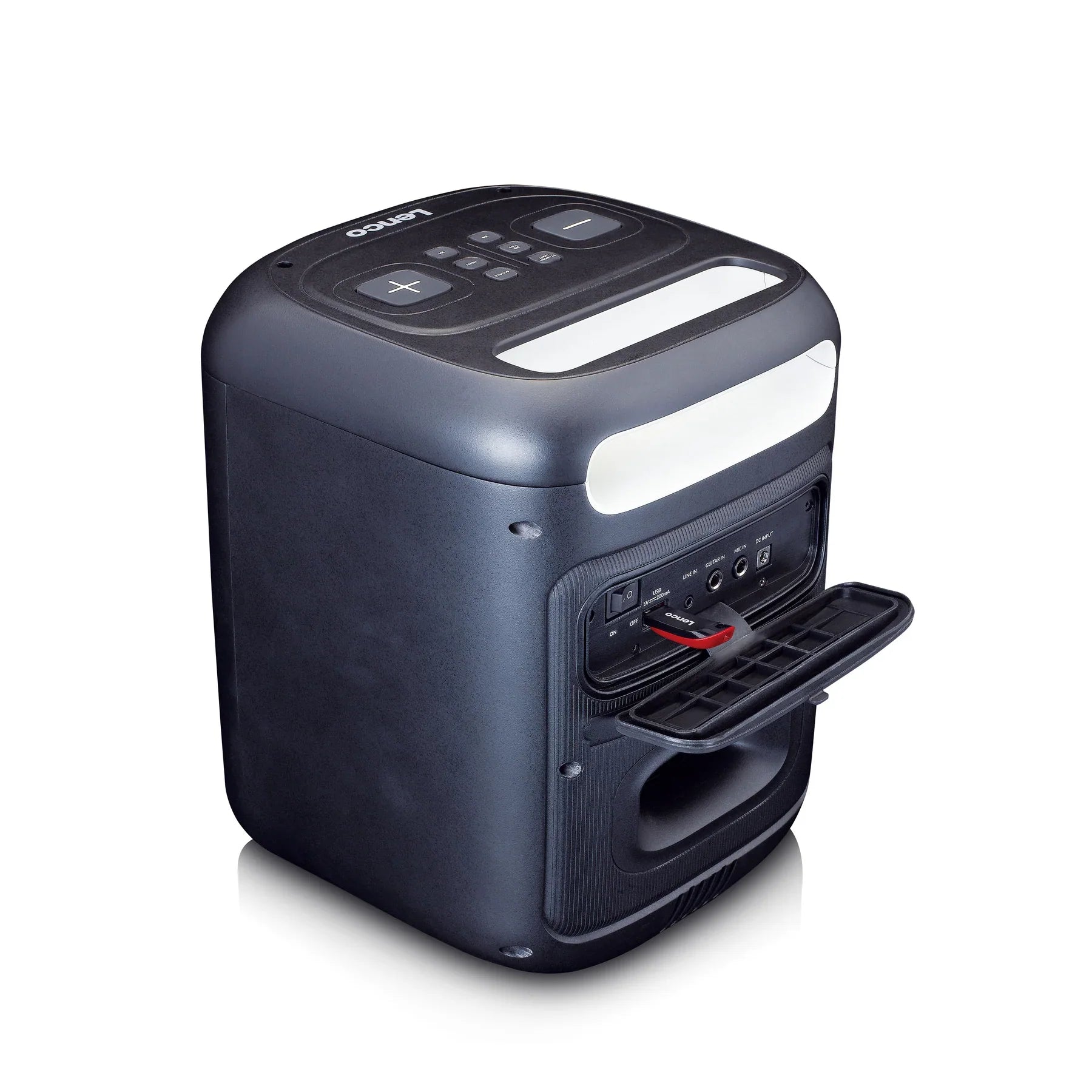 Lenco PA-100 - Party speaker with lights and wireless mic - Refurbished