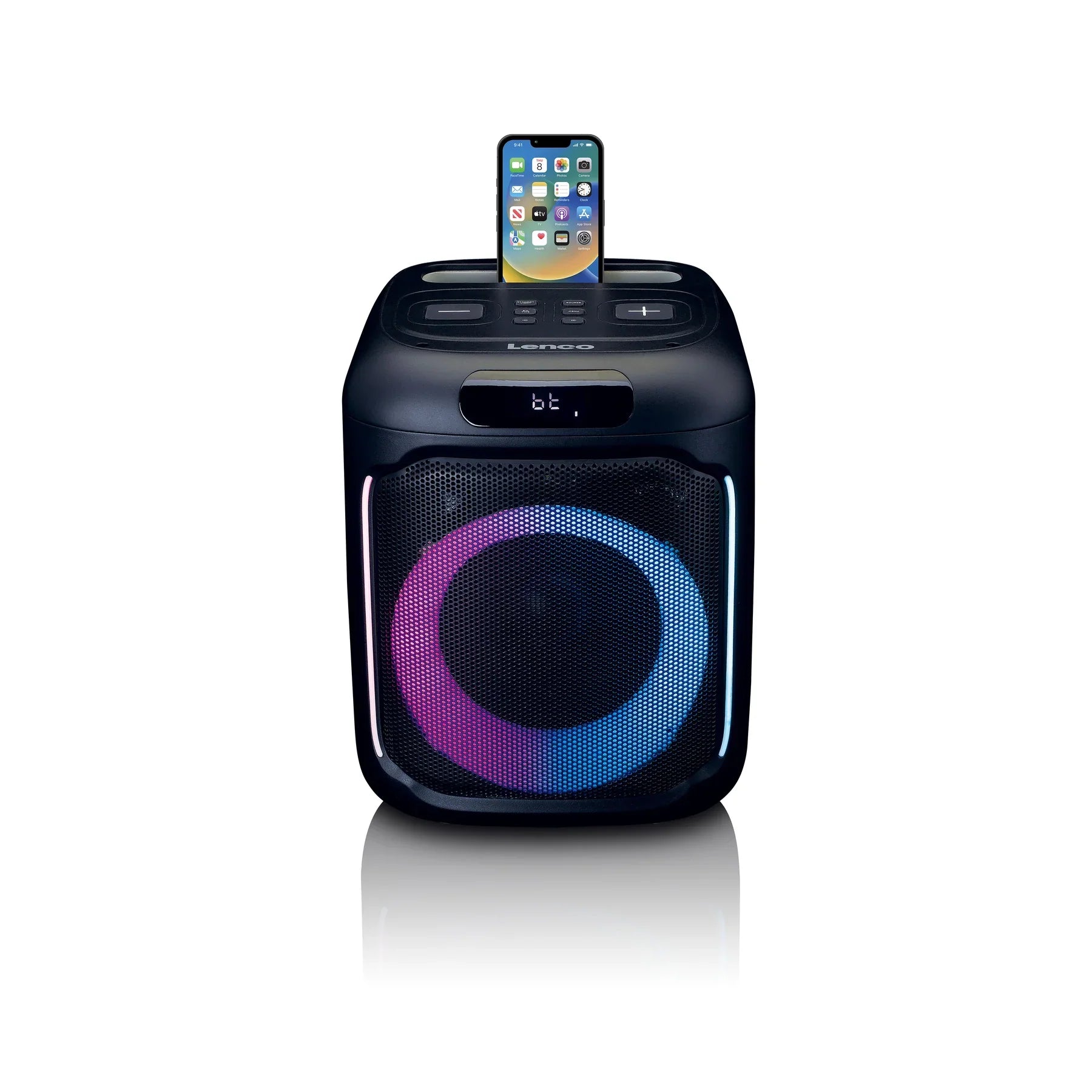 Lenco PA-100 - Party speaker with lights and wireless mic - Refurbished