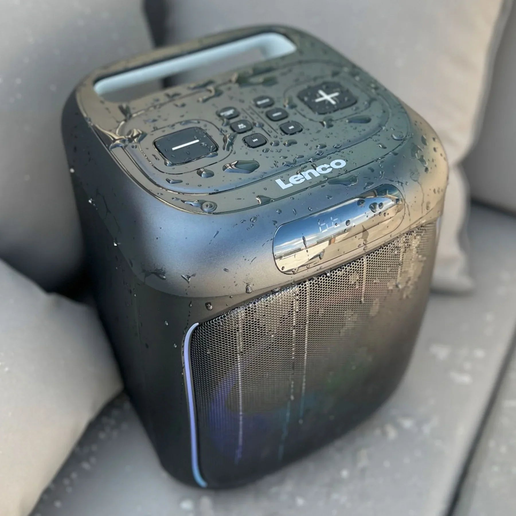 Lenco PA-100 - Party speaker with lights and wireless mic - Refurbished
