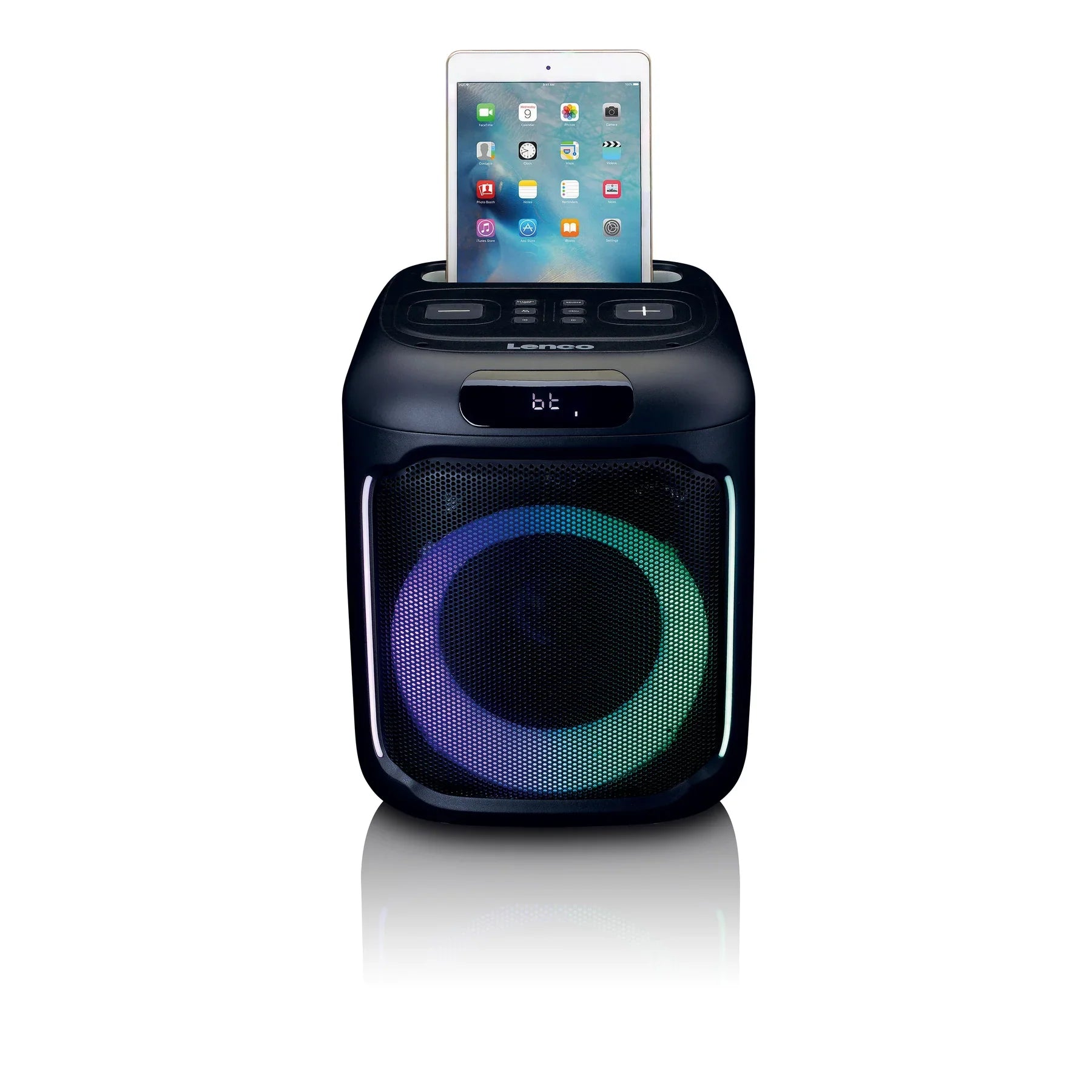 Lenco PA-100 - Party speaker with lights and wireless mic - Refurbished
