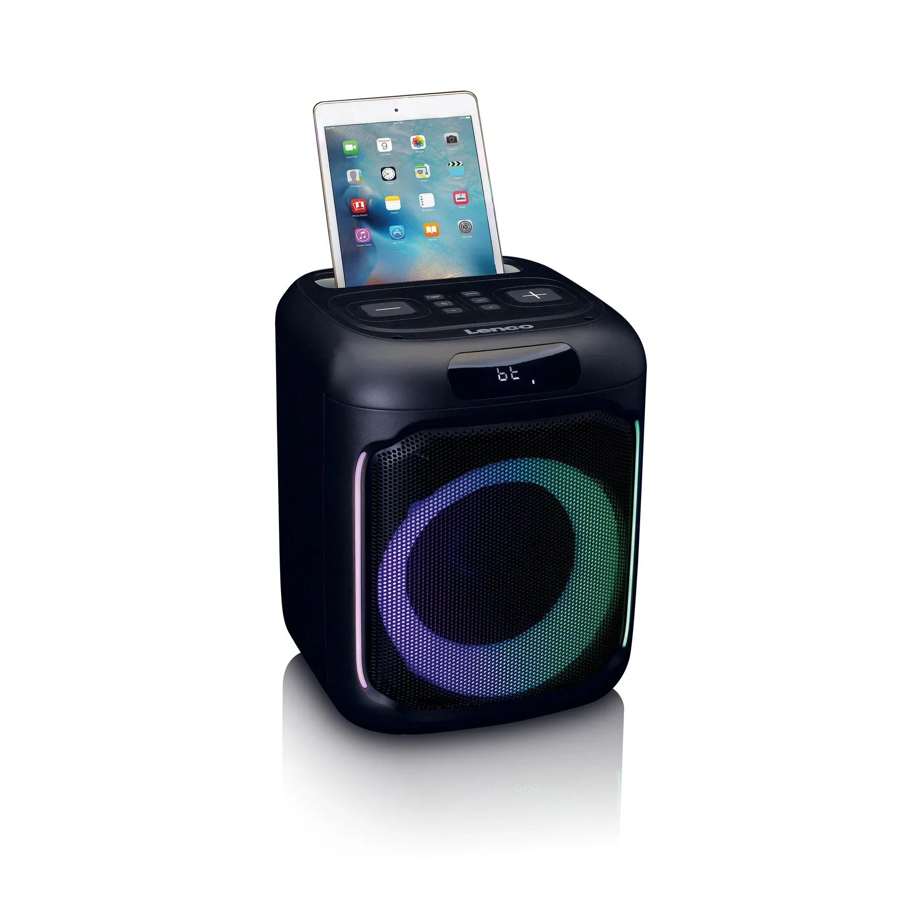 Lenco PA-100 - Party speaker with lights and wireless mic - Refurbished