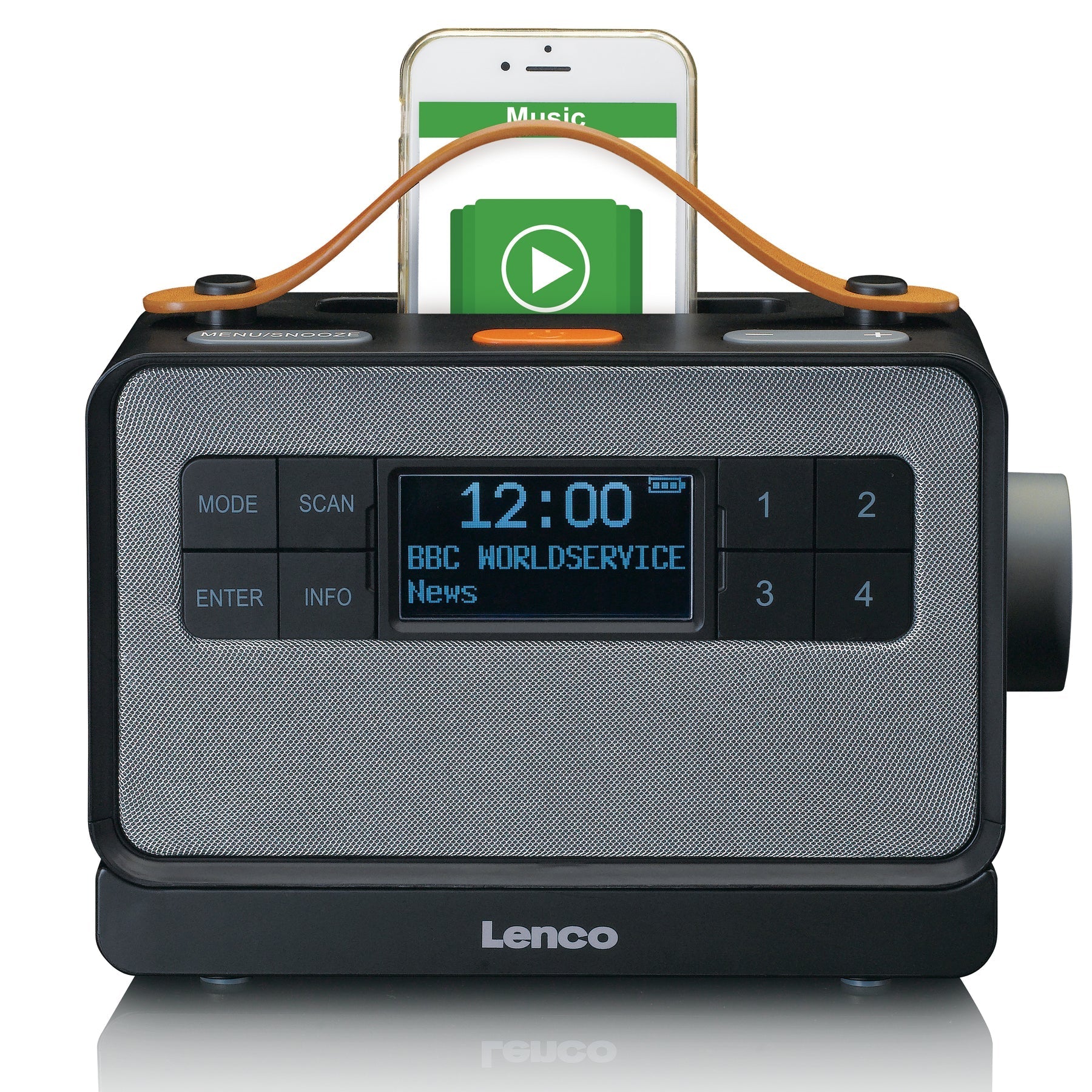 Lenco PDR-065BK - Eco DAB+ radio with Bluetooth® 5.0, Black - Refurbished