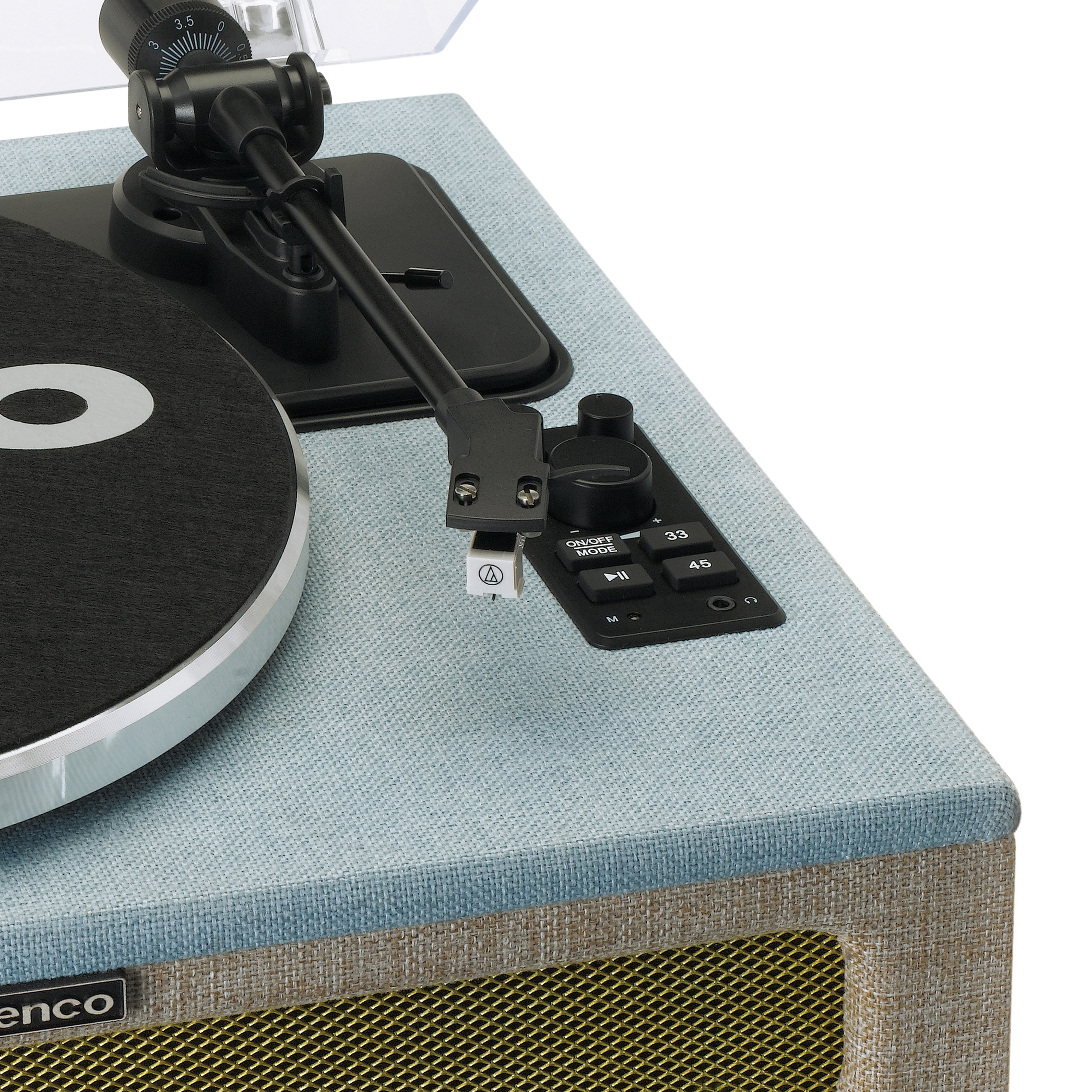 LENCO LS-440BUBG - Turntable with 4 built-in speakers - Fabric - Refurbished