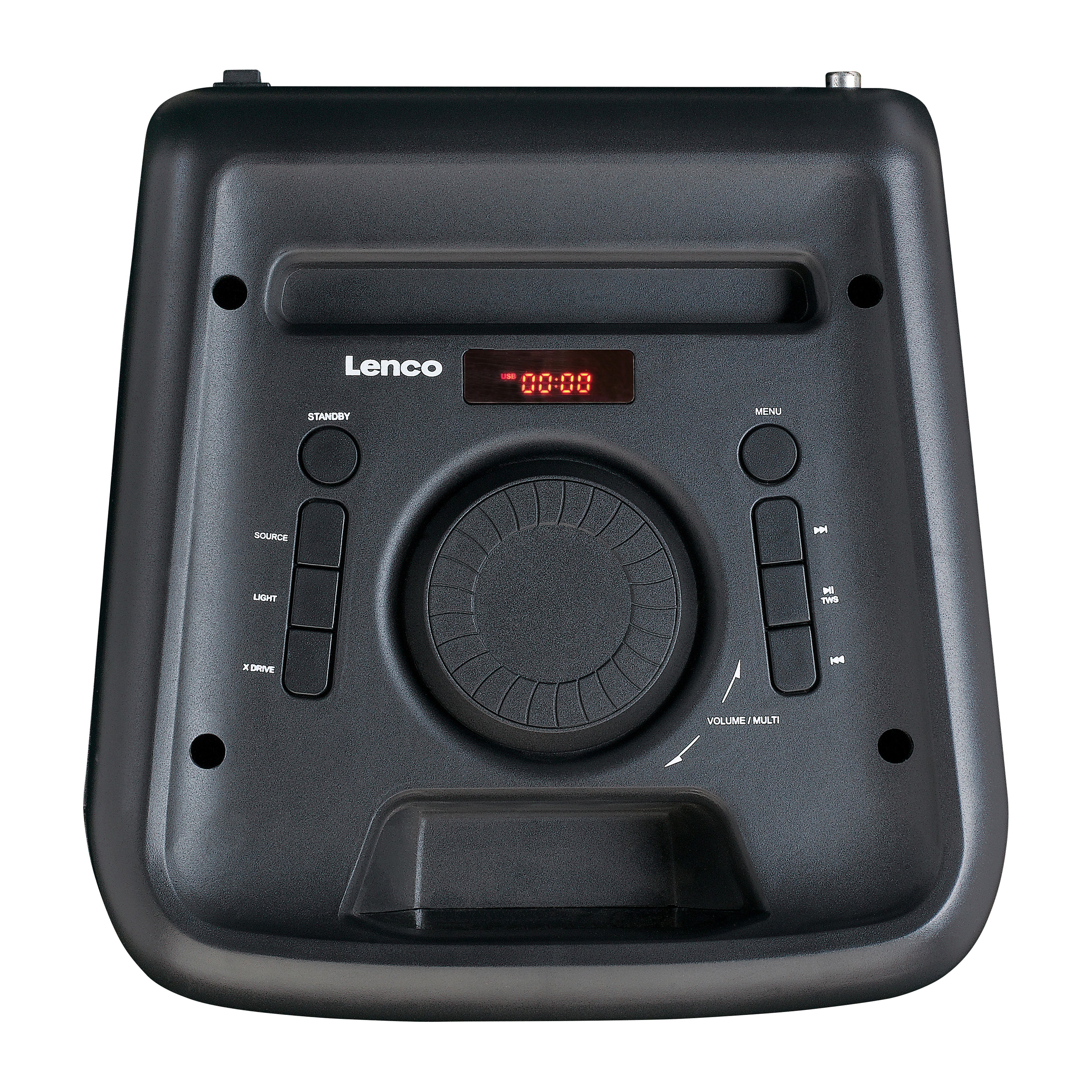 LENCO PA-200BK - PA with full front light animation, TWS function - Refurbished