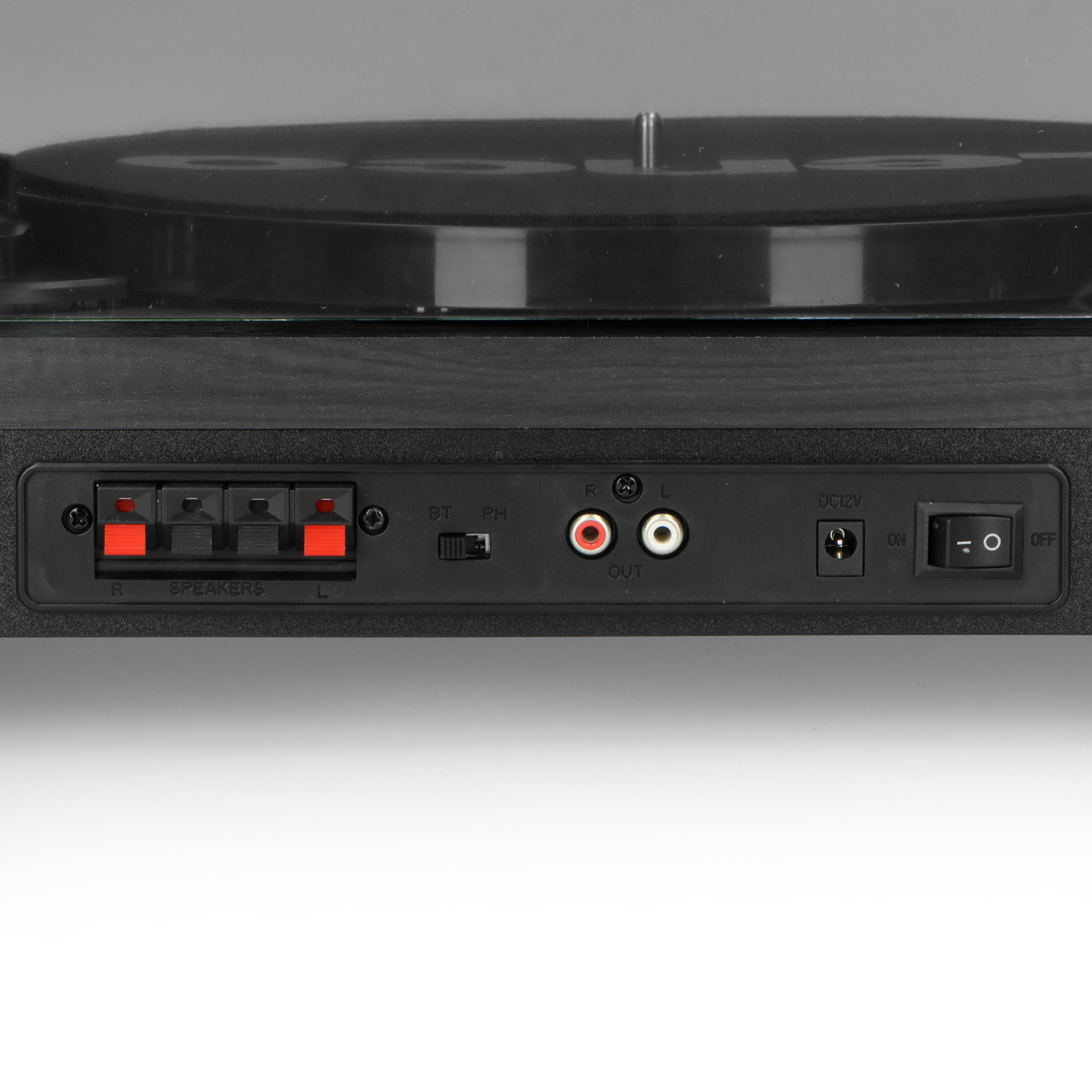LENCO LS-300BK - Turntable with Bluetooth® and two separate speakers, black