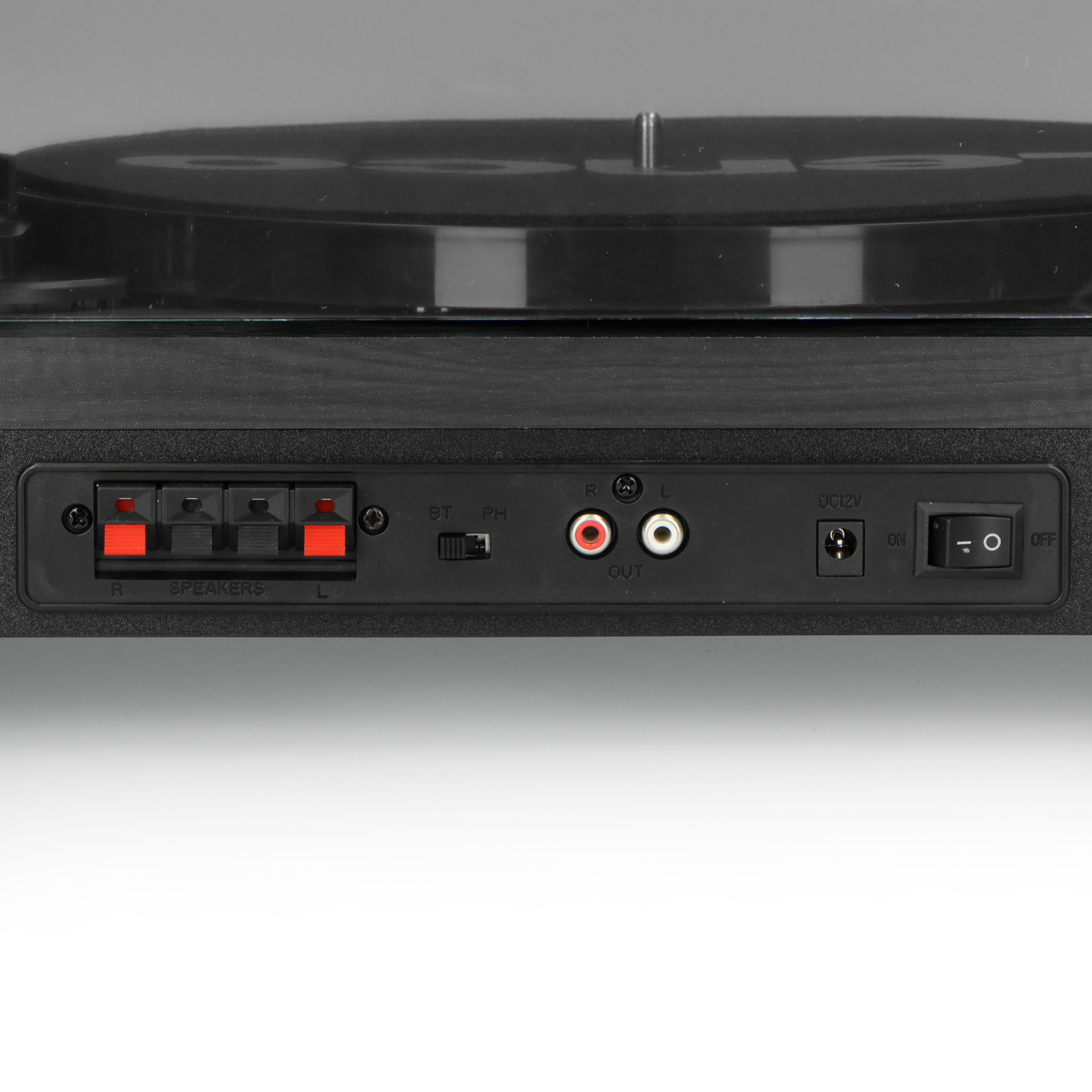 LENCO LS-300BK - Turntable with Bluetooth® and two separate speakers, black - Refurbished