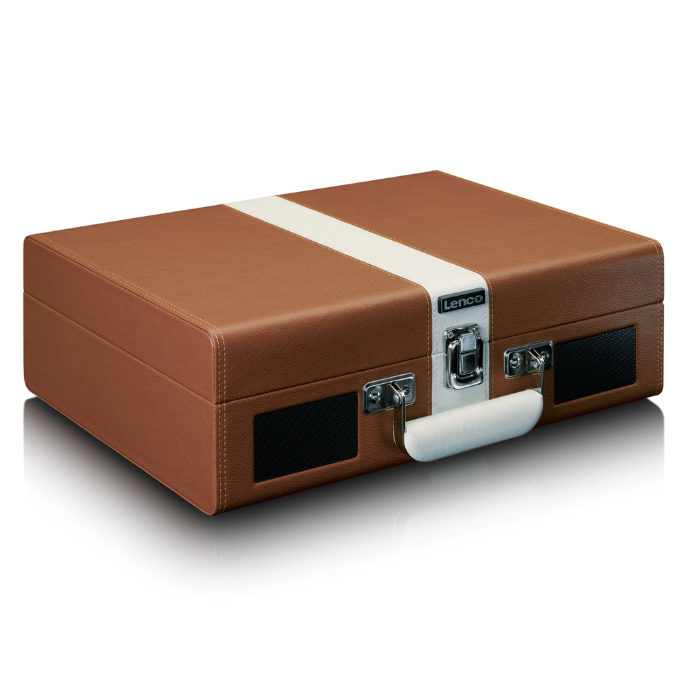 Lenco TTA-301BNWH 12 Vinyl Case (Brown)