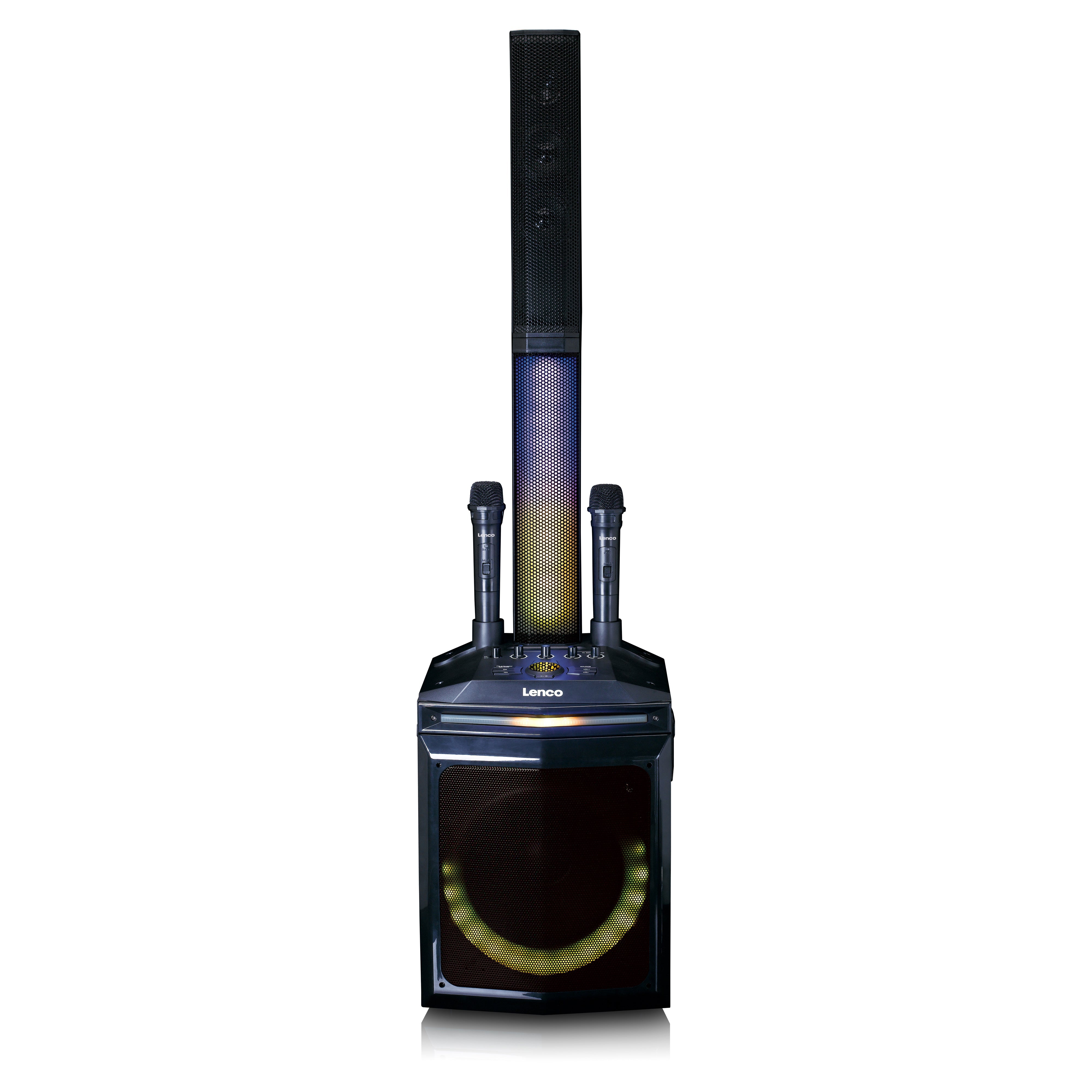 LENCO - PA-220BK - PA with subwoofer and detachable tweeter column - Refurbished