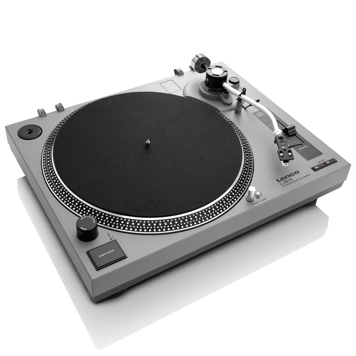 LENCO L-3810GY - Direct Drive turntable with USB - Grey