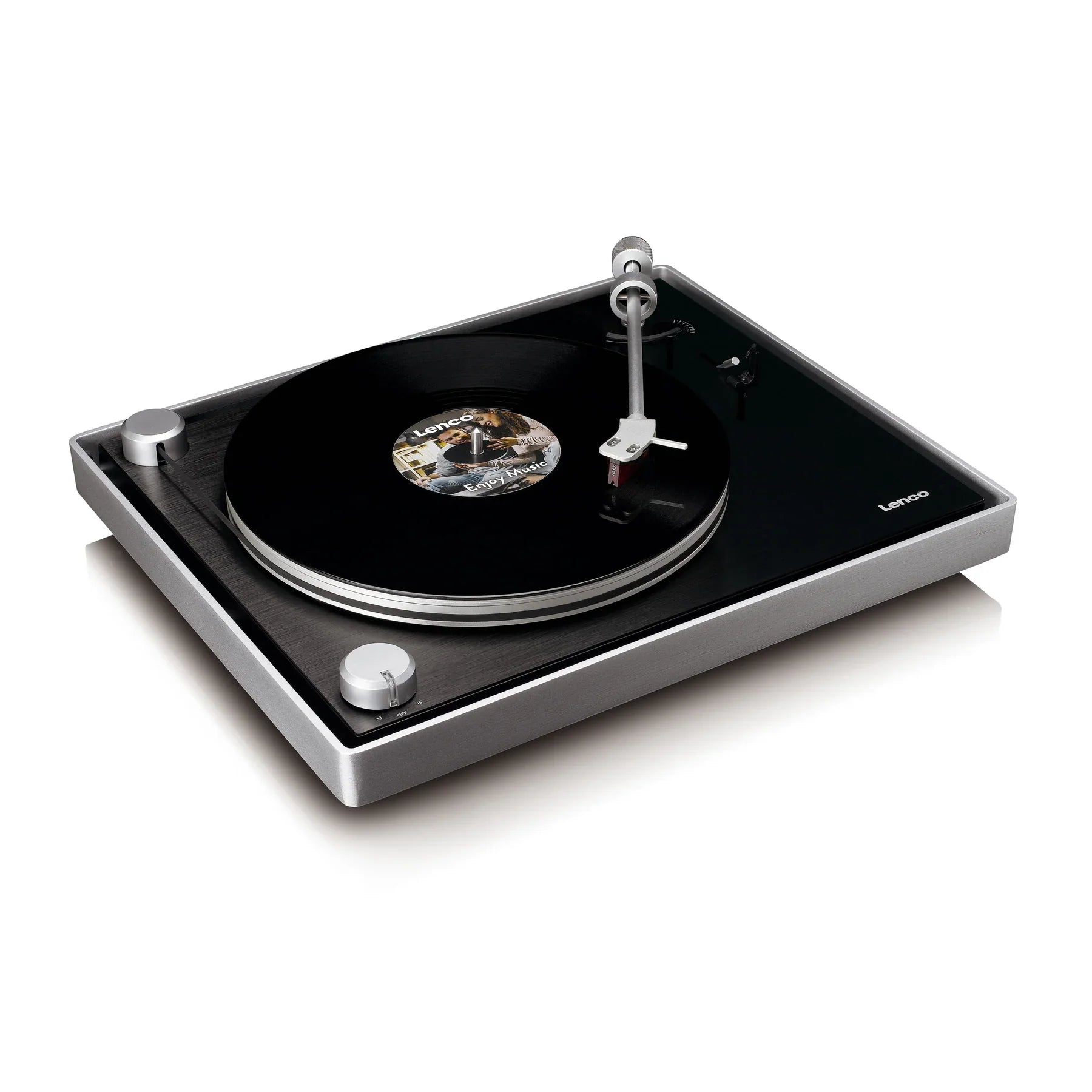 Lenco L-455BK Audiophile turntable with Ortofon 2M RED cartridge