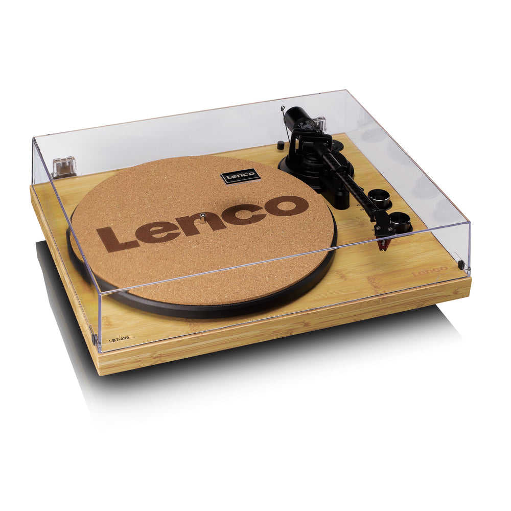 Lenco LBT-335BA - Turntable with Bluetooth® transmission, Bamboo