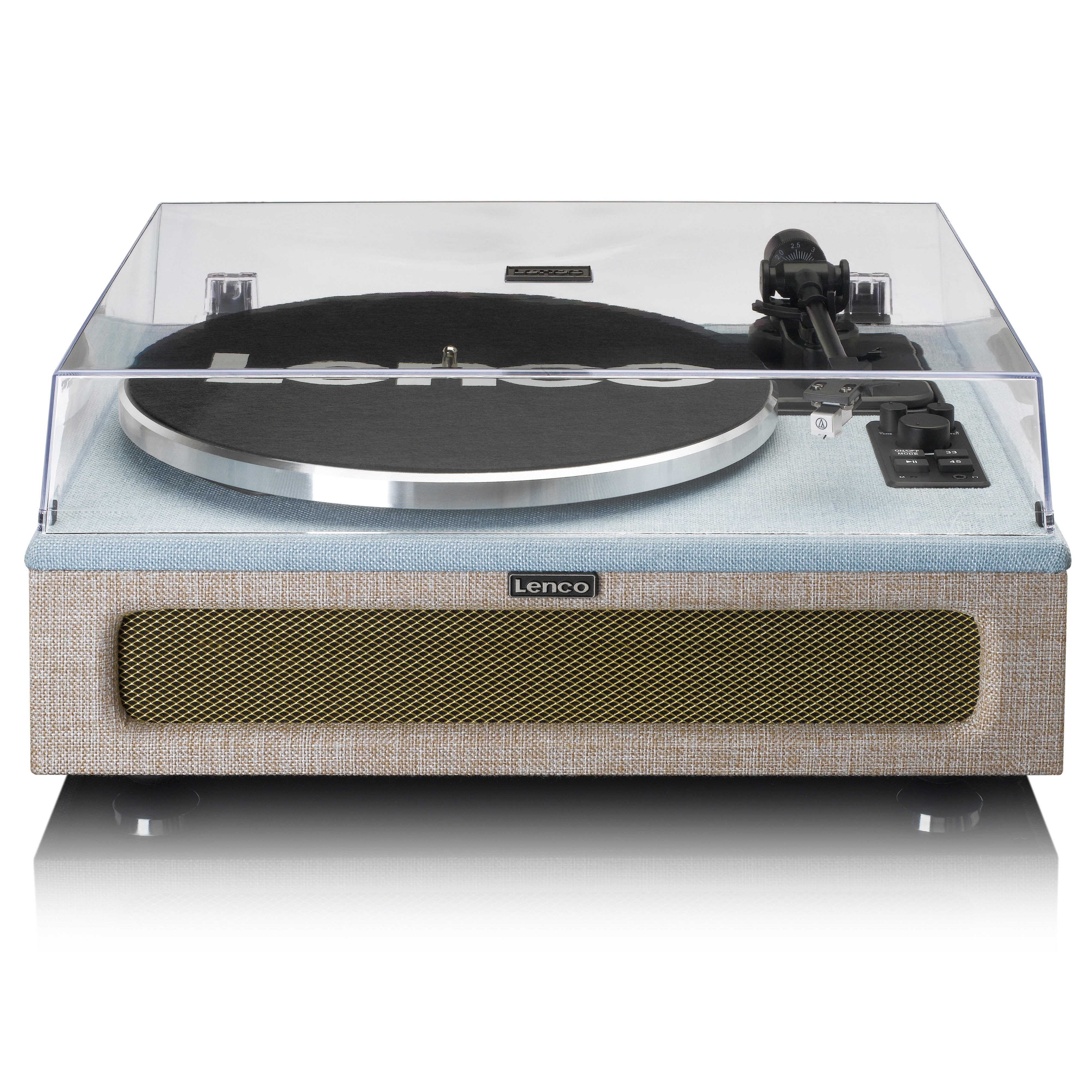 LENCO LS-440BUBG - Turntable with 4 built-in speakers - Fabric - Refurbished