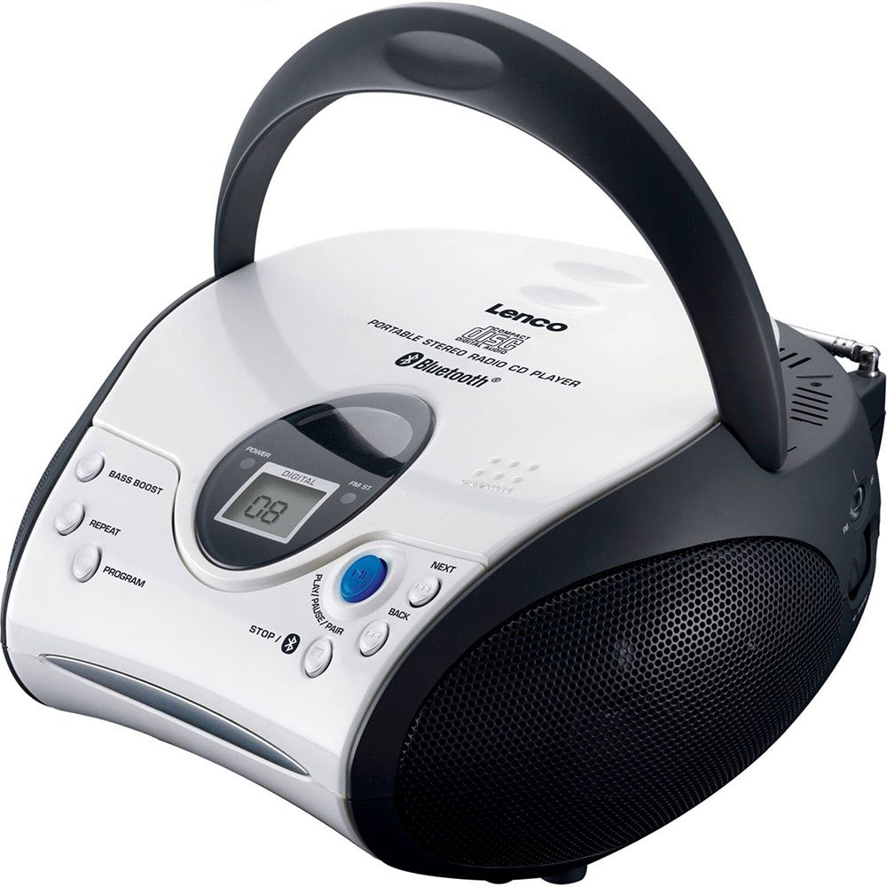 Lenco SCD-24BT WHBK Radio/CD player with Bluetooth