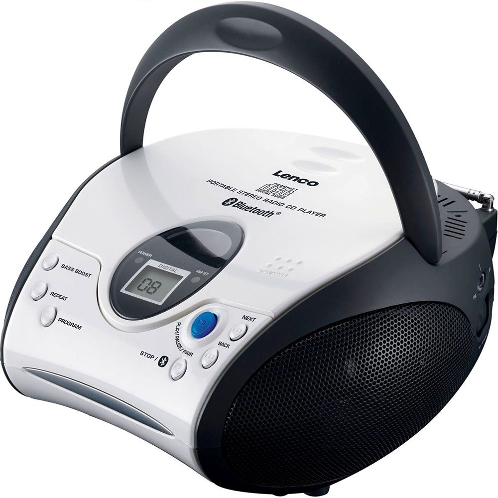 Lenco SCD-24BT WHBK Radio/CD player with Bluetooth - Refurbished