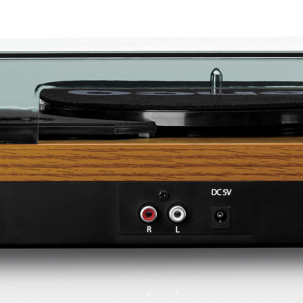 Lenco LS-10WD - Turntable with built-in speakers - Wood