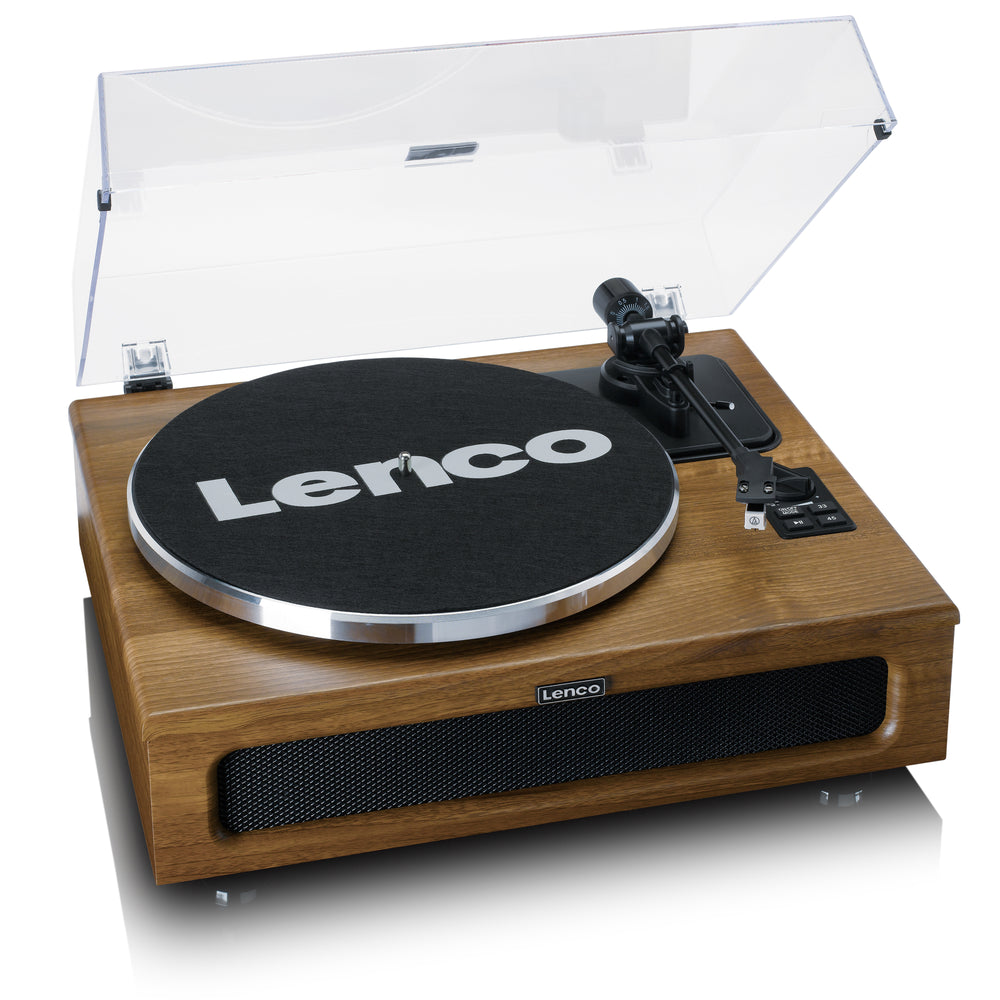 LENCO LS-410WA - Turntable with 4 built-in speakers - Wood