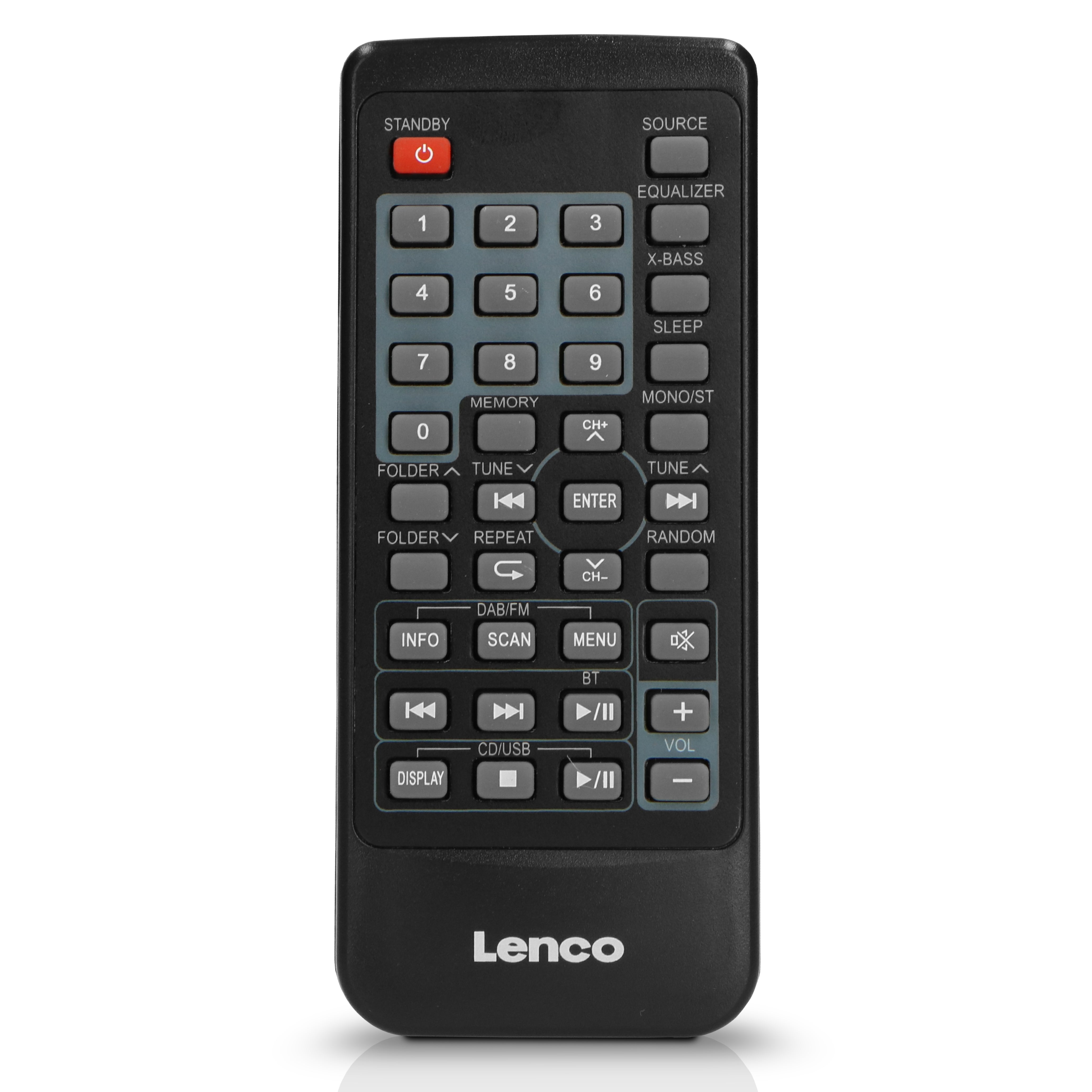 LENCO MC-150 UK - Stereo with DAB+ FM, CD, Bluetooth® & USB player - Black