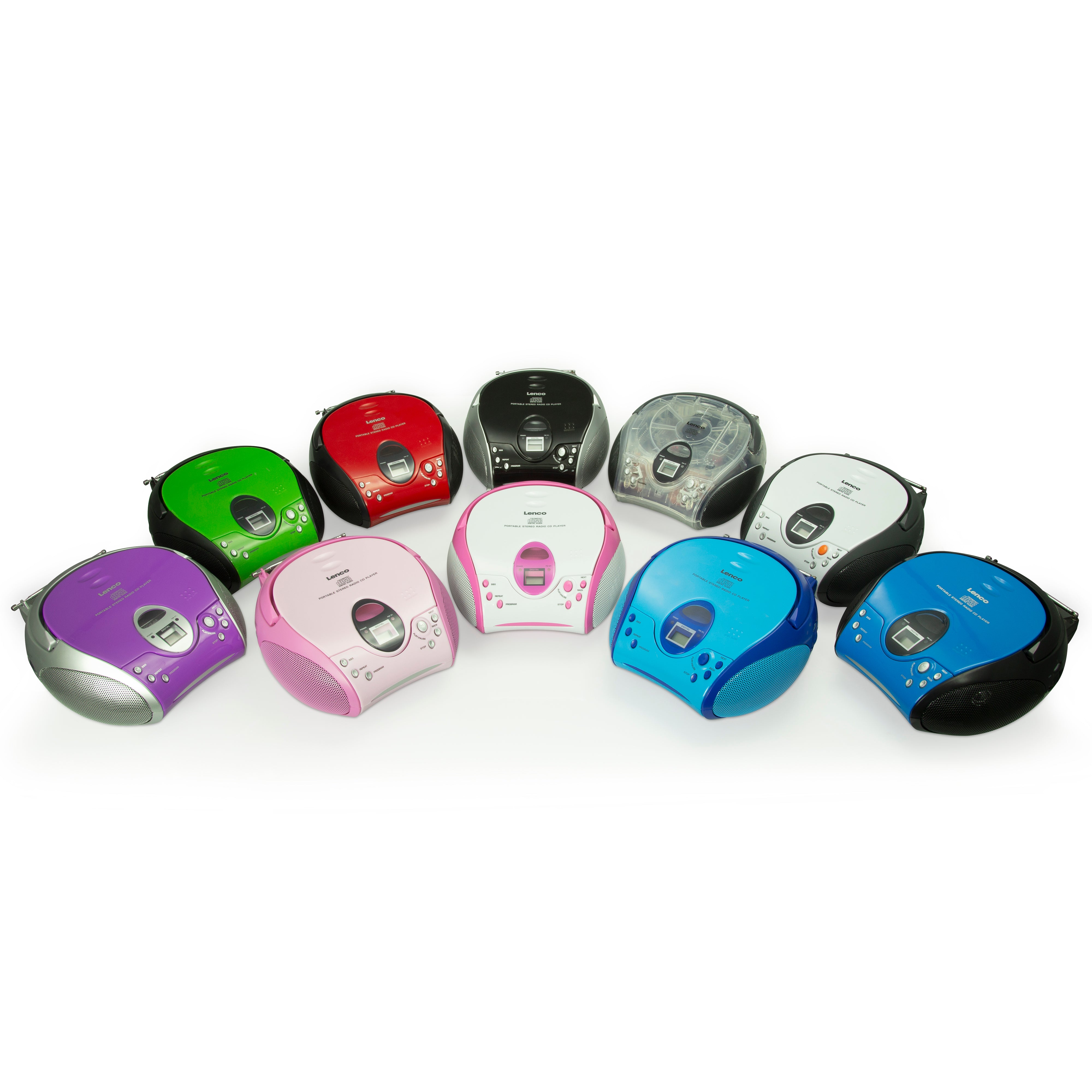 LENCO SCD-24PK kids UK - Portable stereo FM radio with CD player - Pink
